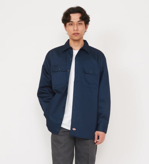 Dickies(ディッキーズ)のワークシャツ 長袖 "574"|トップス/シャツ/ブラウス/メンズ|ネイビー