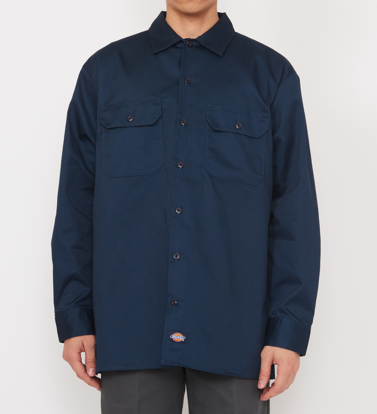 Dickies(ディッキーズ)のワークシャツ 長袖 "574"|トップス/シャツ/ブラウス/メンズ|ネイビー