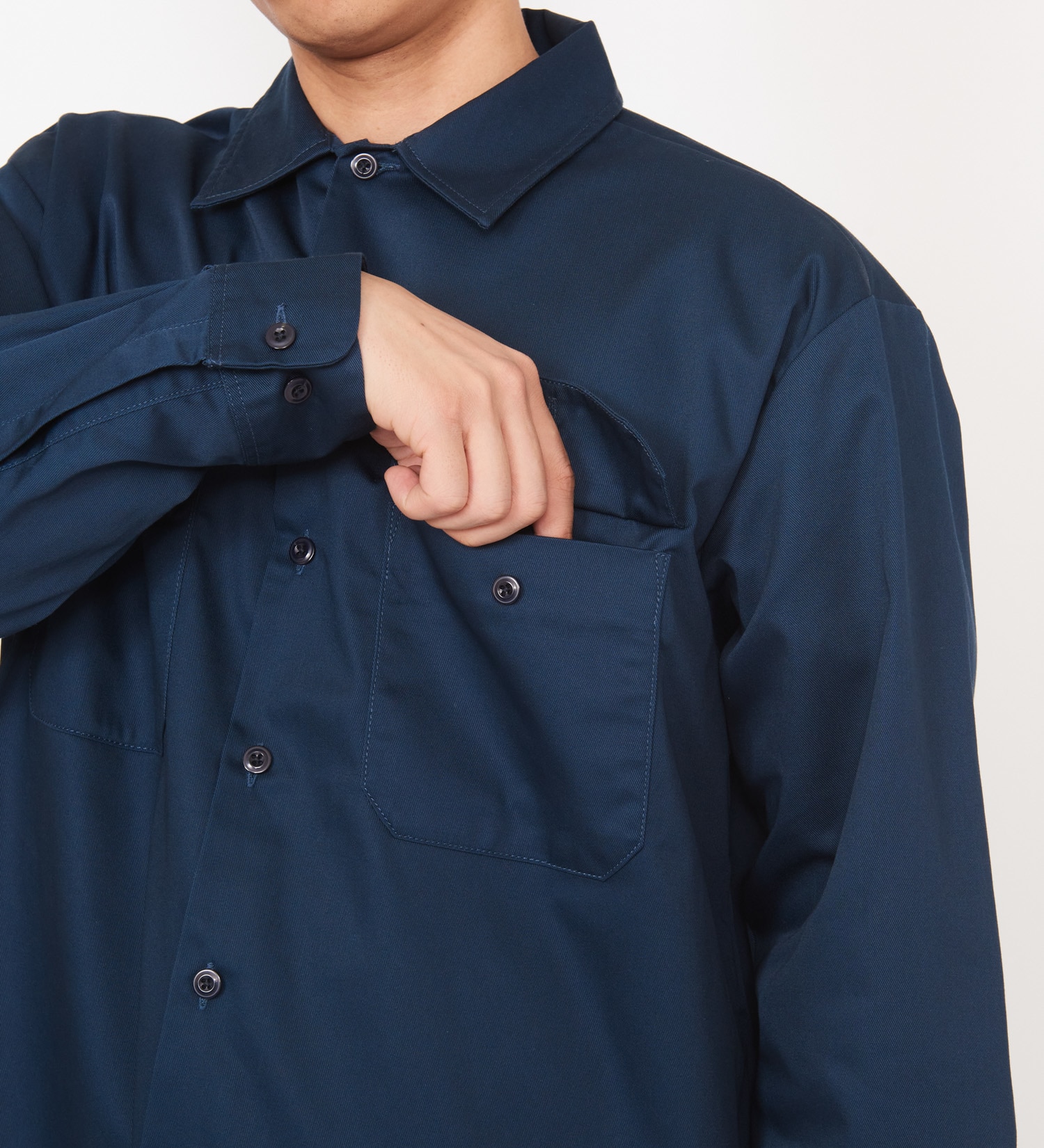 Dickies(ディッキーズ)のワークシャツ 長袖 "574"|トップス/シャツ/ブラウス/メンズ|ネイビー
