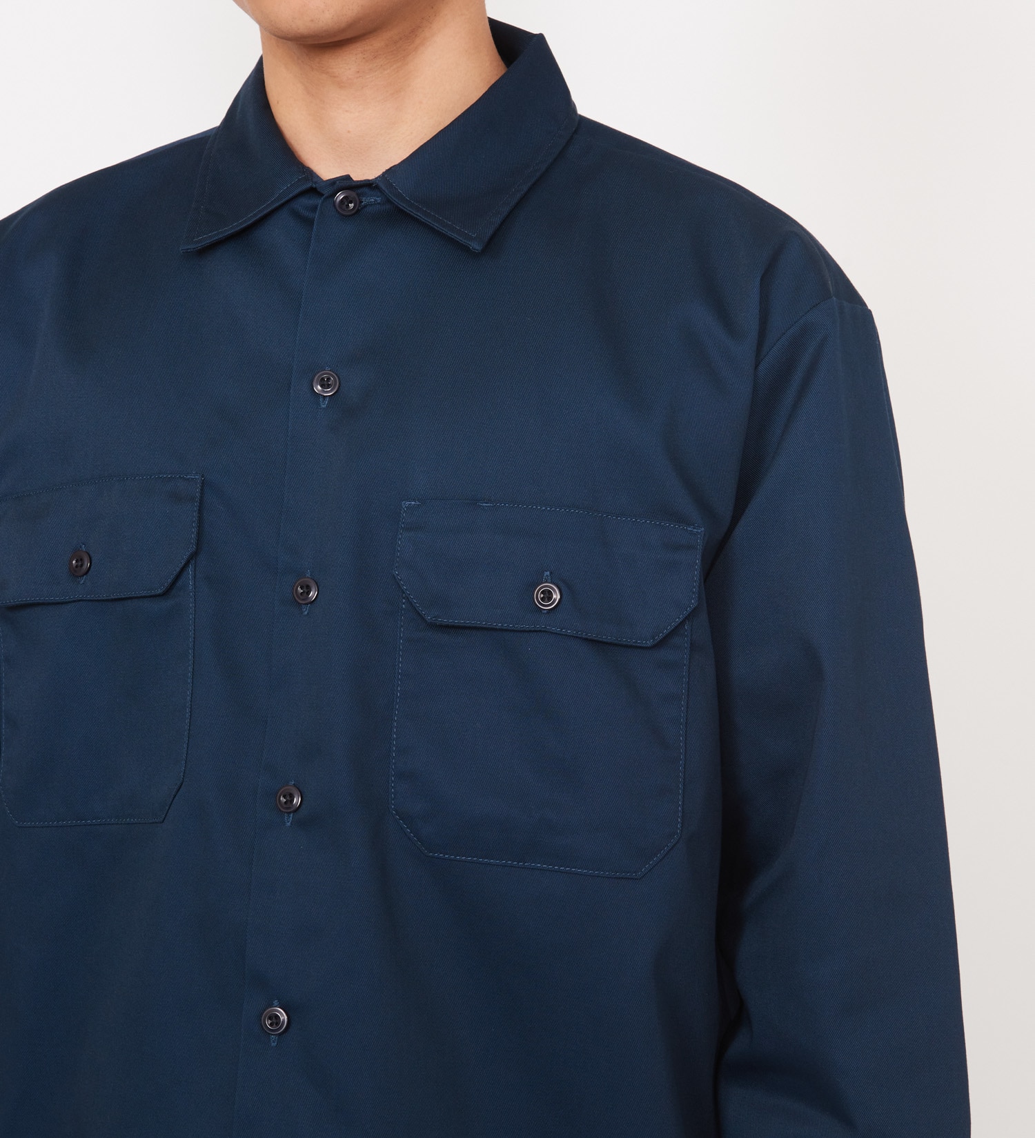 Dickies(ディッキーズ)のワークシャツ 長袖 "574"|トップス/シャツ/ブラウス/メンズ|ネイビー