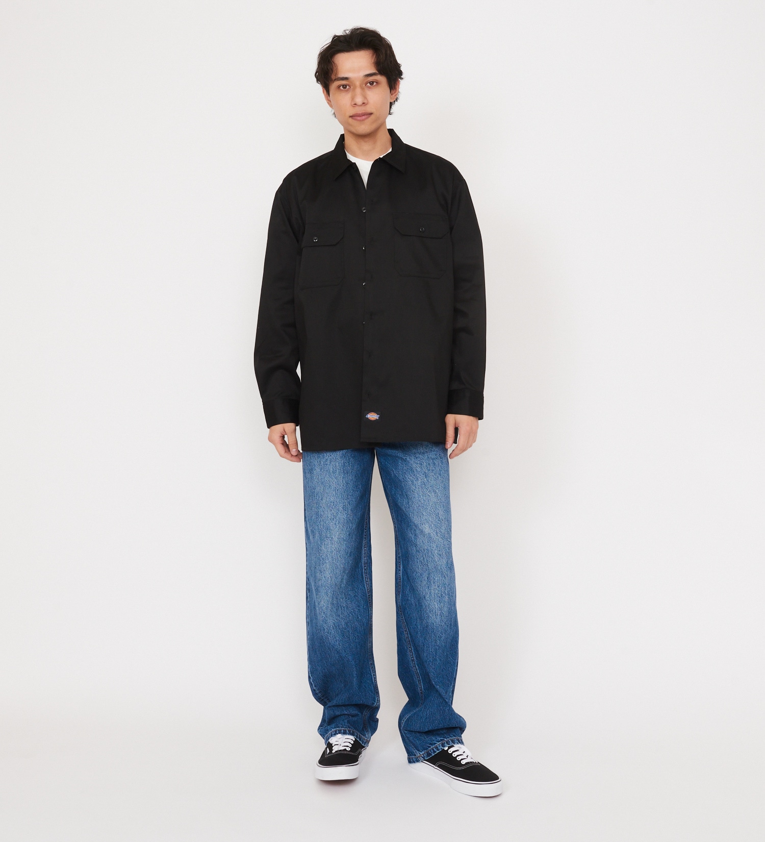 Dickies(ディッキーズ)のワークシャツ 長袖 "574"|トップス/シャツ/ブラウス/メンズ|ブラック