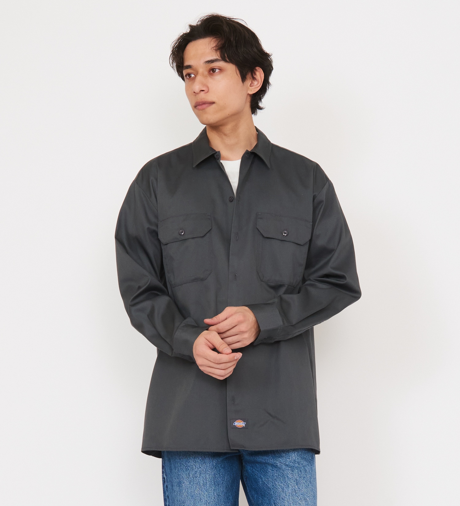 Dickies(ディッキーズ)のワークシャツ 長袖 "574"|トップス/シャツ/ブラウス/メンズ|チャコールグレー