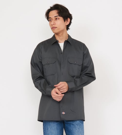 Dickies(ディッキーズ)のワークシャツ 長袖 "574"|トップス/シャツ/ブラウス/メンズ|チャコールグレー