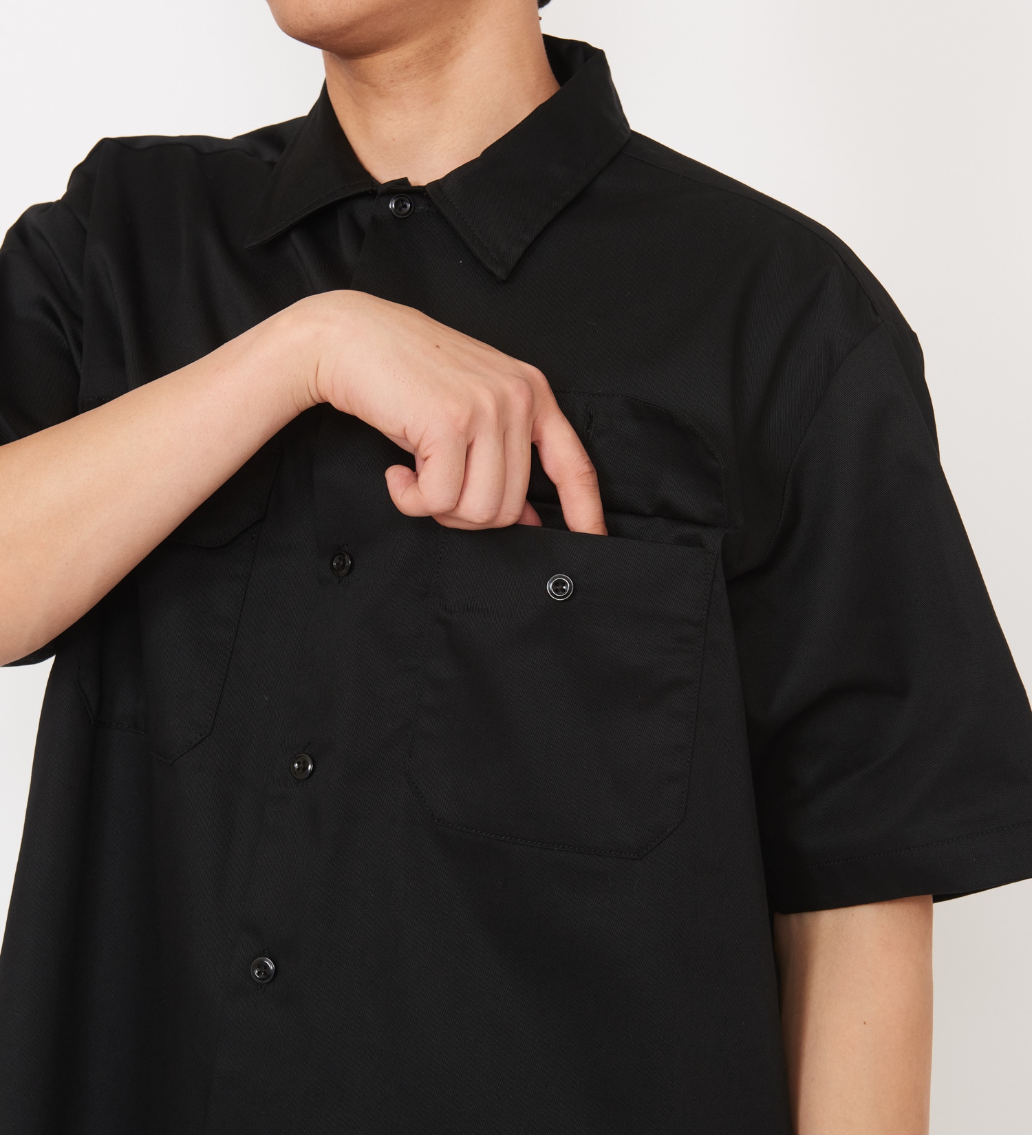 Dickies(ディッキーズ)のワークシャツ 半袖 "1574"|トップス/シャツ/ブラウス/メンズ|ブラック