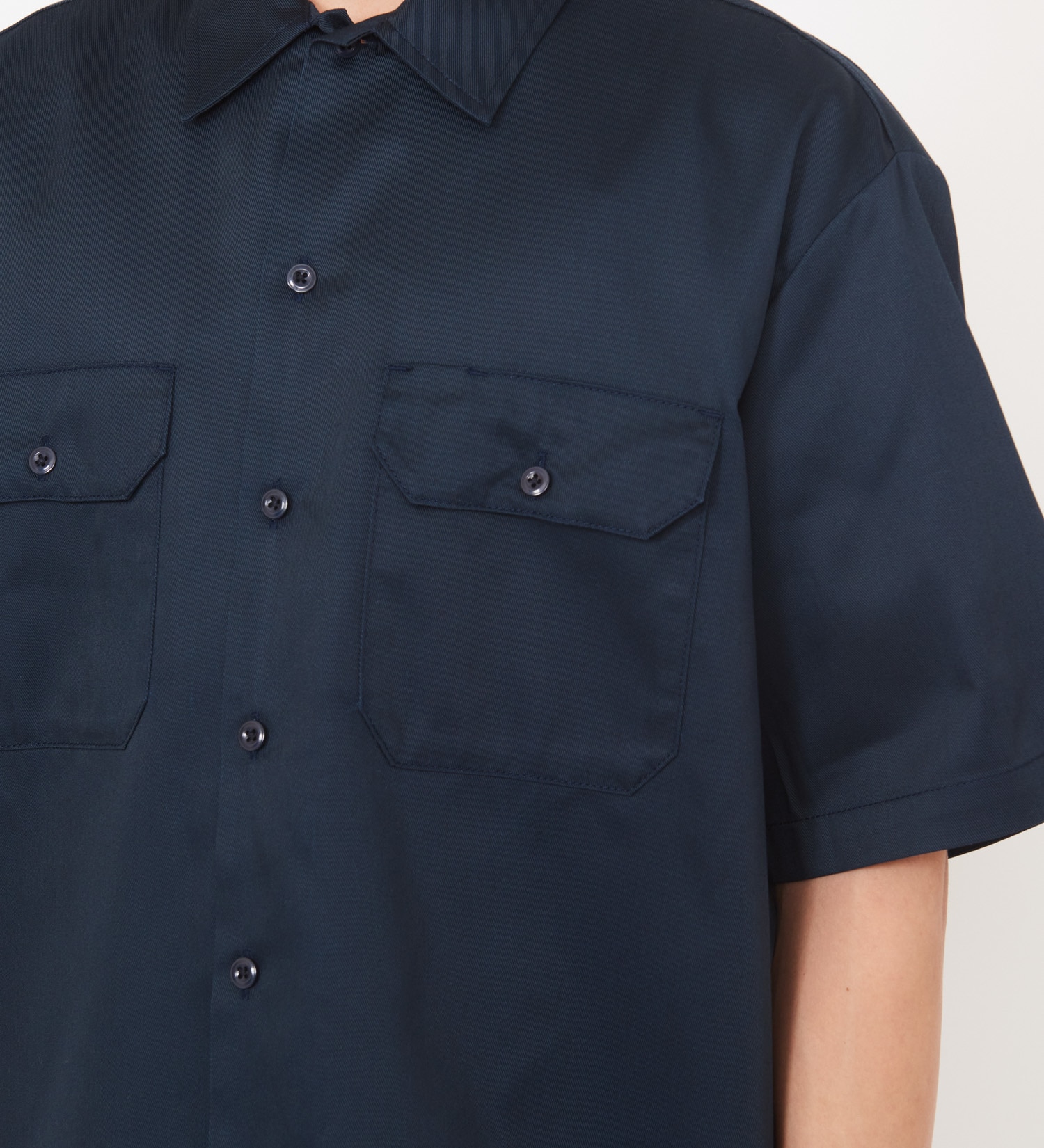 Dickies(ディッキーズ)の【大きいサイズ】ワークシャツ 半袖 "1574"|トップス/シャツ/ブラウス/メンズ|ネイビー