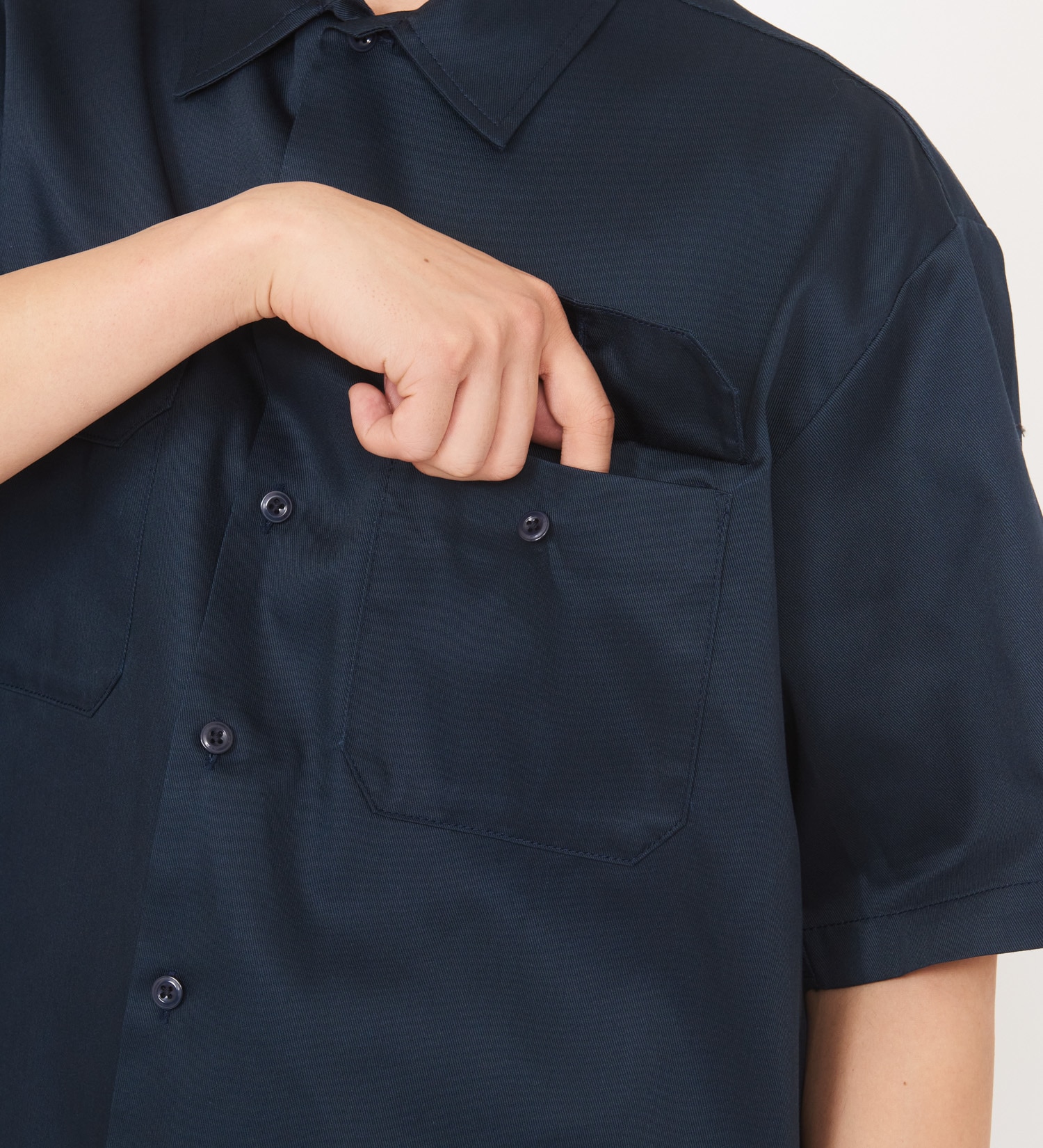 Dickies(ディッキーズ)の【大きいサイズ】ワークシャツ 半袖 "1574"|トップス/シャツ/ブラウス/メンズ|ネイビー