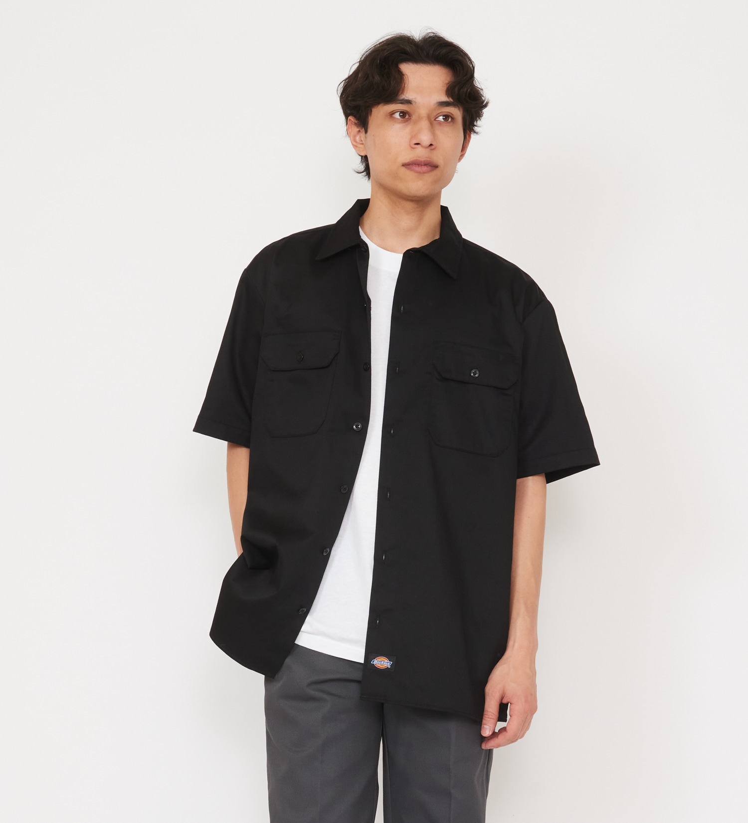 Dickies(ディッキーズ)の【大きいサイズ】ワークシャツ 半袖 "1574"|トップス/シャツ/ブラウス/メンズ|ブラック