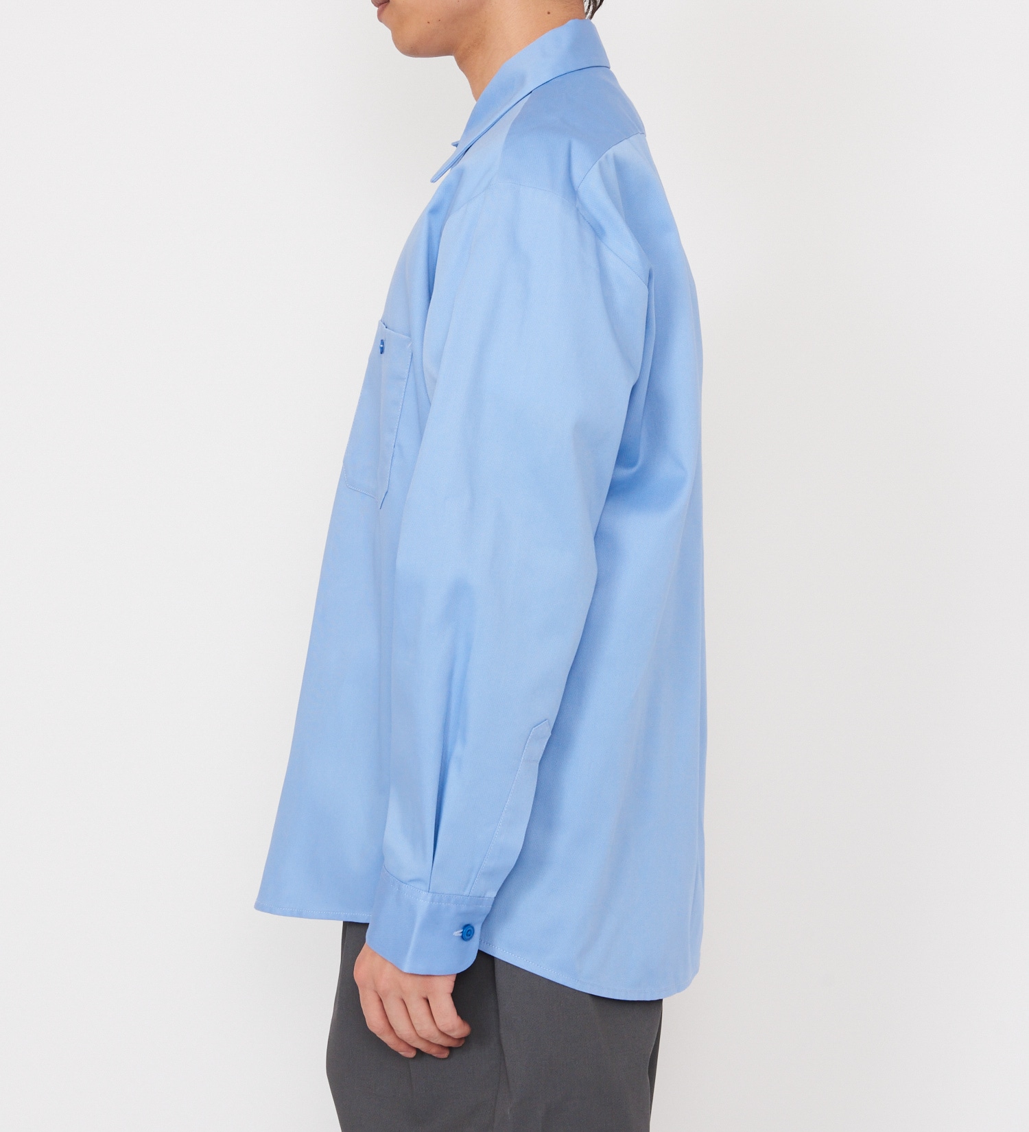 Dickies(ディッキーズ)のライト ワークシャツ　長袖 (Japan fit)|トップス/シャツ/ブラウス/メンズ|スカイブルー