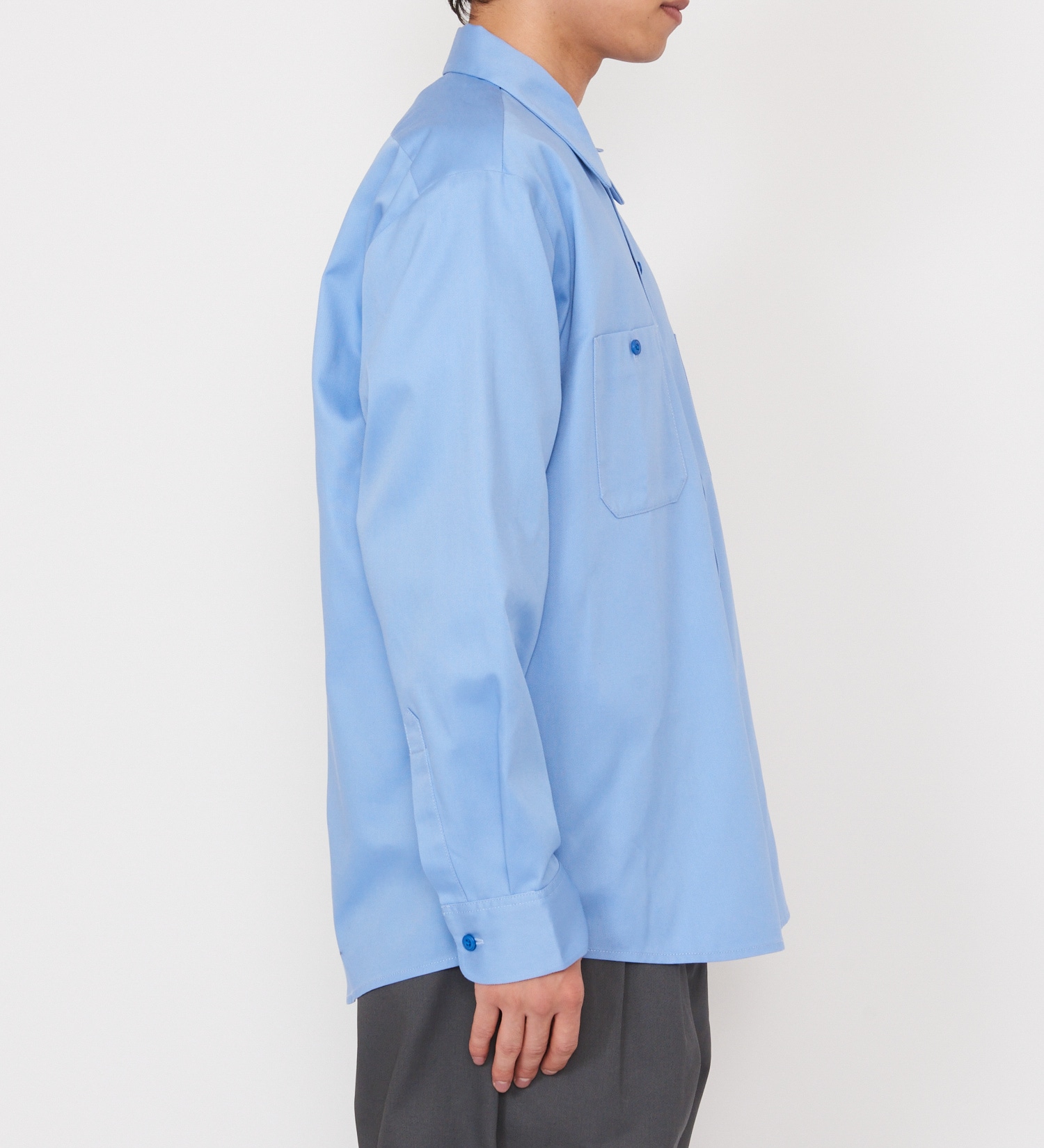 Dickies(ディッキーズ)のライト ワークシャツ　長袖 (Japan fit)|トップス/シャツ/ブラウス/メンズ|スカイブルー