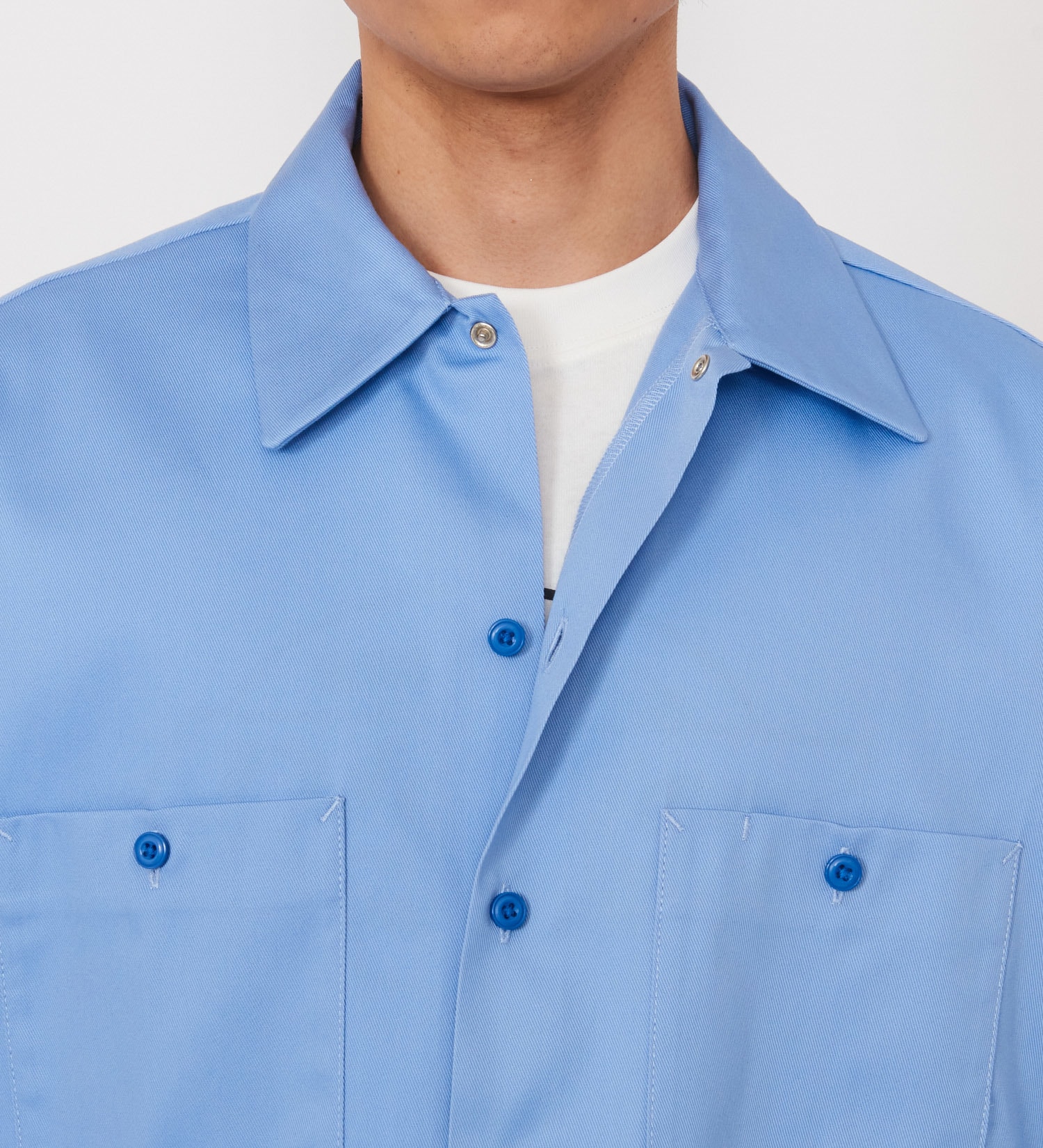 Dickies(ディッキーズ)のライト ワークシャツ　長袖 (Japan fit)|トップス/シャツ/ブラウス/メンズ|スカイブルー