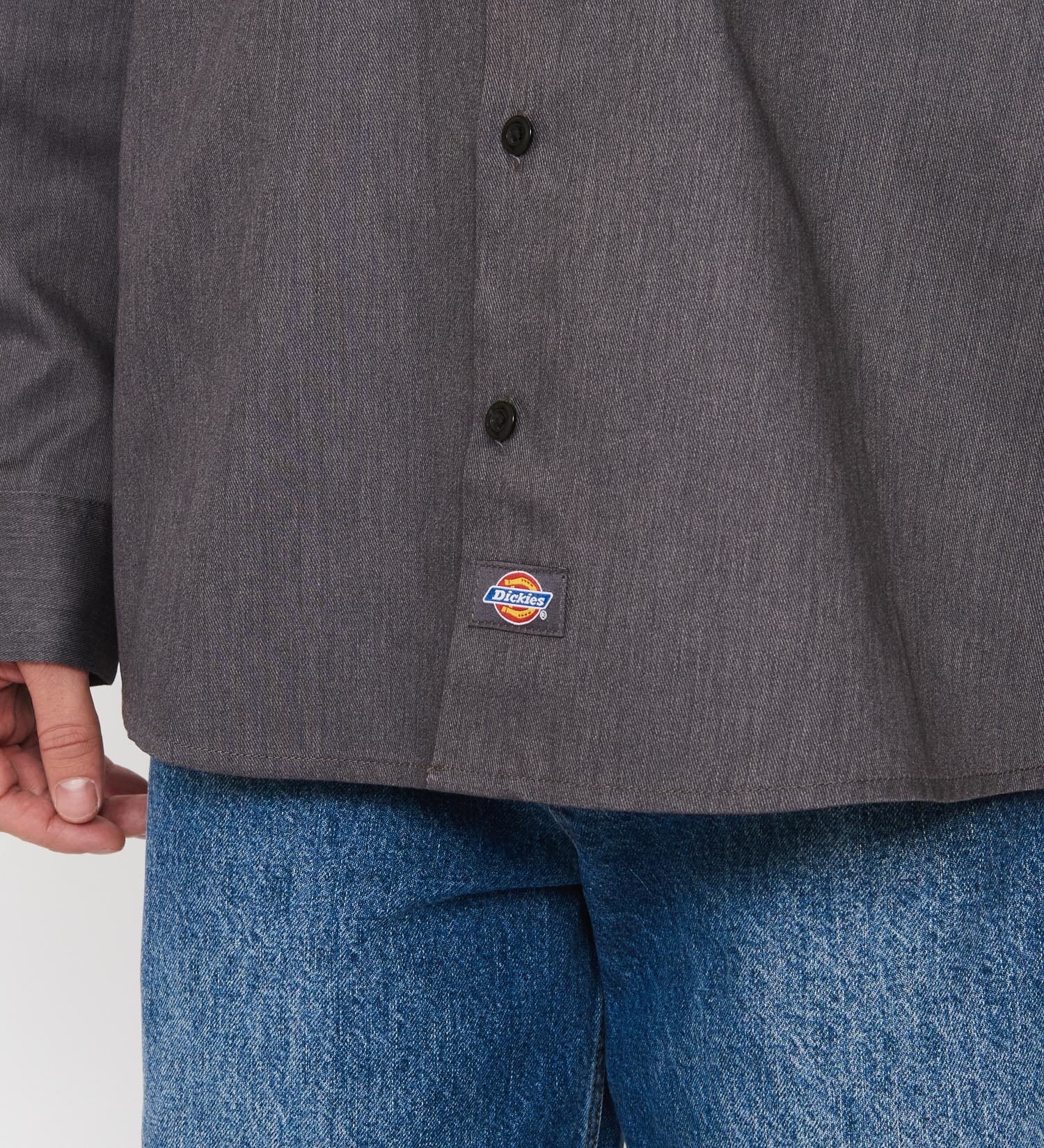 Dickies(ディッキーズ)のライト ワークシャツ　長袖 (Japan fit)|トップス/シャツ/ブラウス/メンズ|ヘザ－グレー