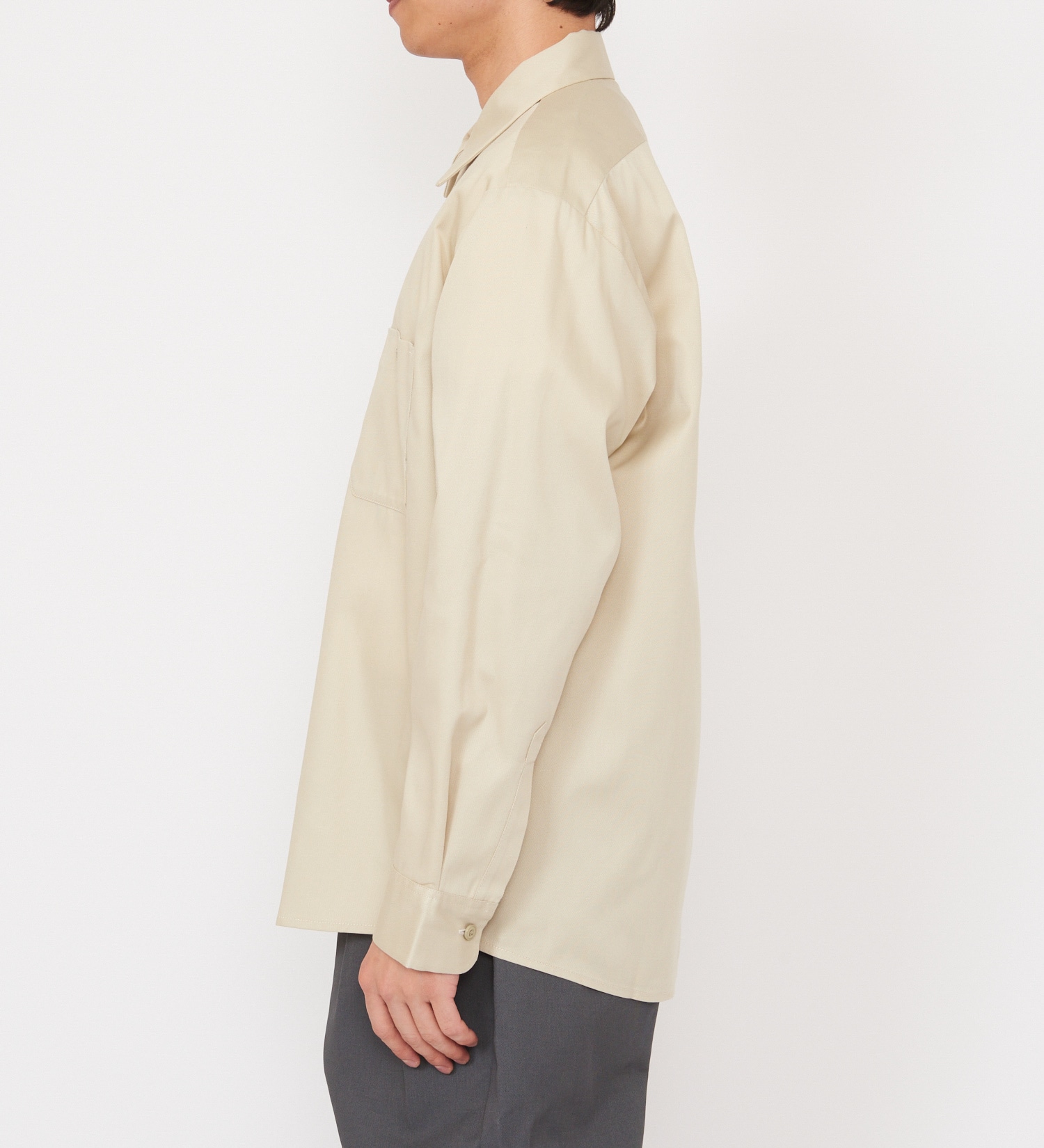 Dickies(ディッキーズ)のライト ワークシャツ　長袖 (Japan fit)|トップス/シャツ/ブラウス/メンズ|ライトベージュ