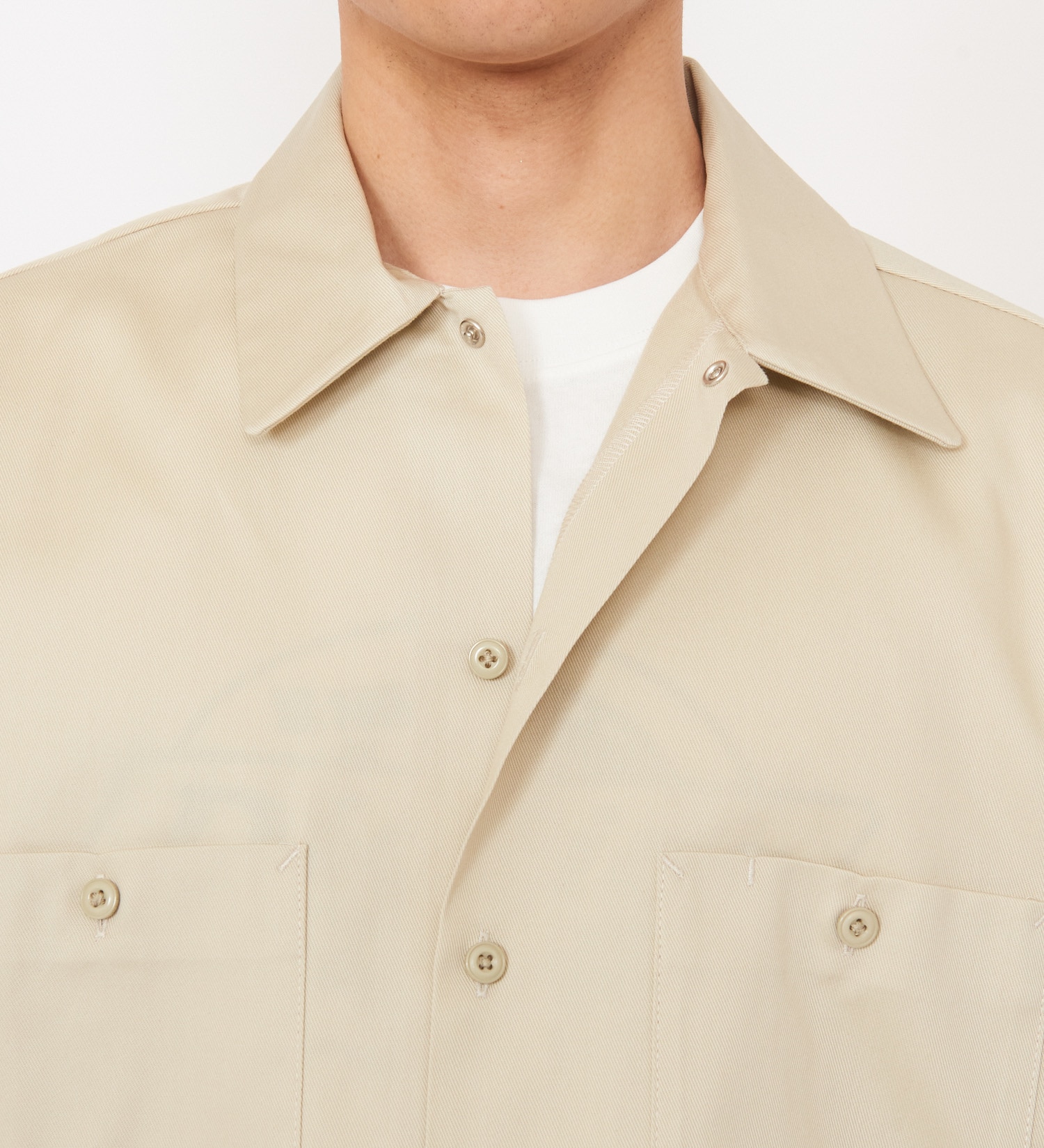 Dickies(ディッキーズ)のライト ワークシャツ　長袖 (Japan fit)|トップス/シャツ/ブラウス/メンズ|ライトベージュ