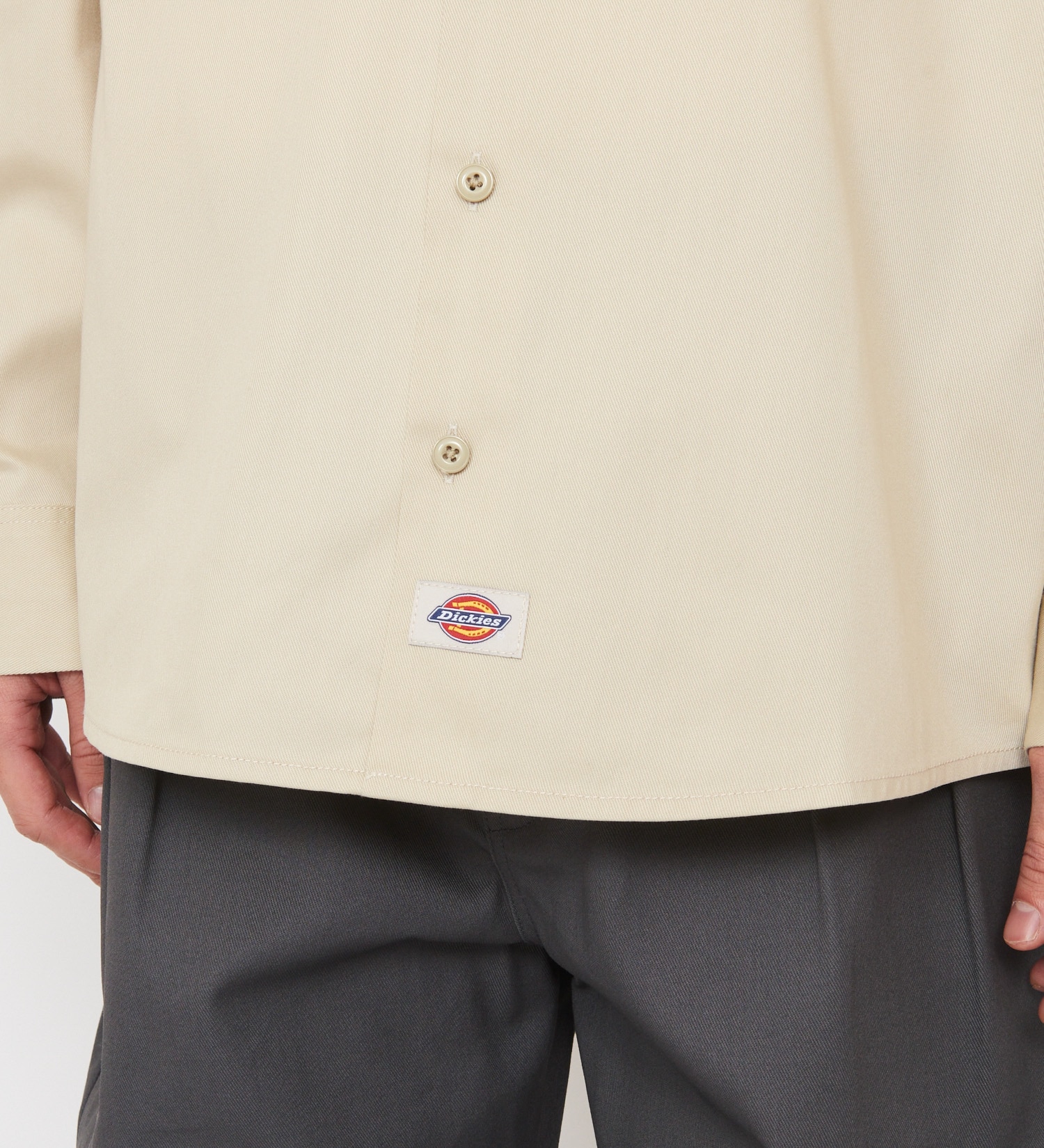 Dickies(ディッキーズ)のライト ワークシャツ　長袖 (Japan fit)|トップス/シャツ/ブラウス/メンズ|ライトベージュ