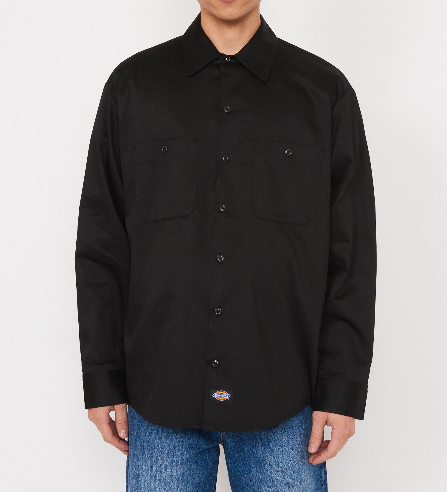 Dickies(ディッキーズ)のライト ワークシャツ　長袖 (Japan fit)|トップス/シャツ/ブラウス/メンズ|ブラック