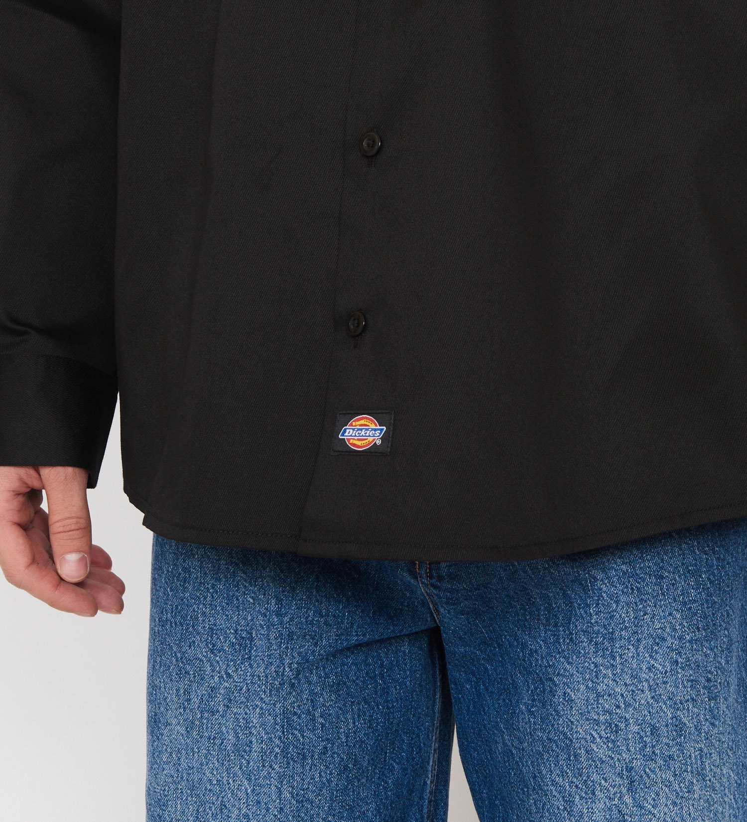 Dickies(ディッキーズ)のライト ワークシャツ　長袖 (Japan fit)|トップス/シャツ/ブラウス/メンズ|ブラック