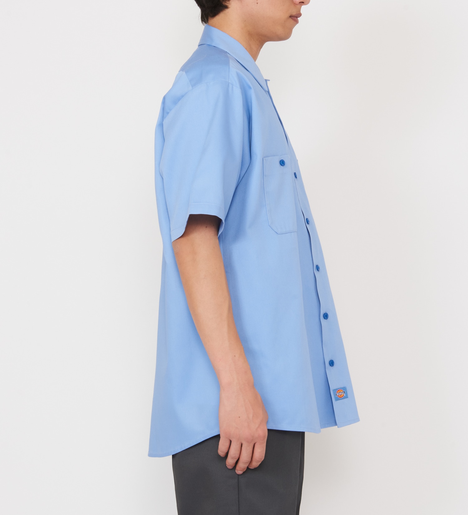 Dickies(ディッキーズ)のライト ワークシャツ 半袖 (Japan fit)|トップス/シャツ/ブラウス/メンズ|スカイブルー