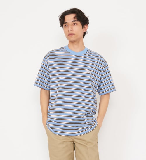 Dickies(ディッキーズ)のボーダーTシャツ 半袖|トップス/Tシャツ/カットソー/メンズ|ライトブルー