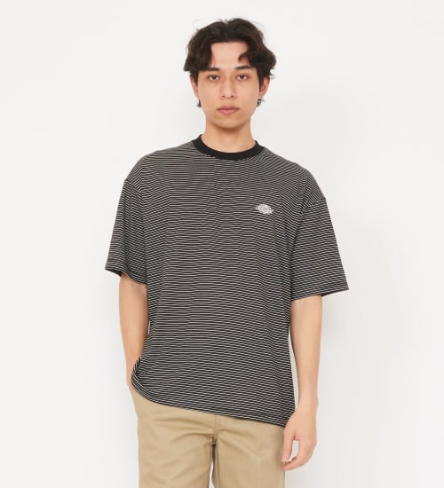 Dickies(ディッキーズ)のボーダーTシャツ 半袖|トップス/Tシャツ/カットソー/メンズ|ブラック