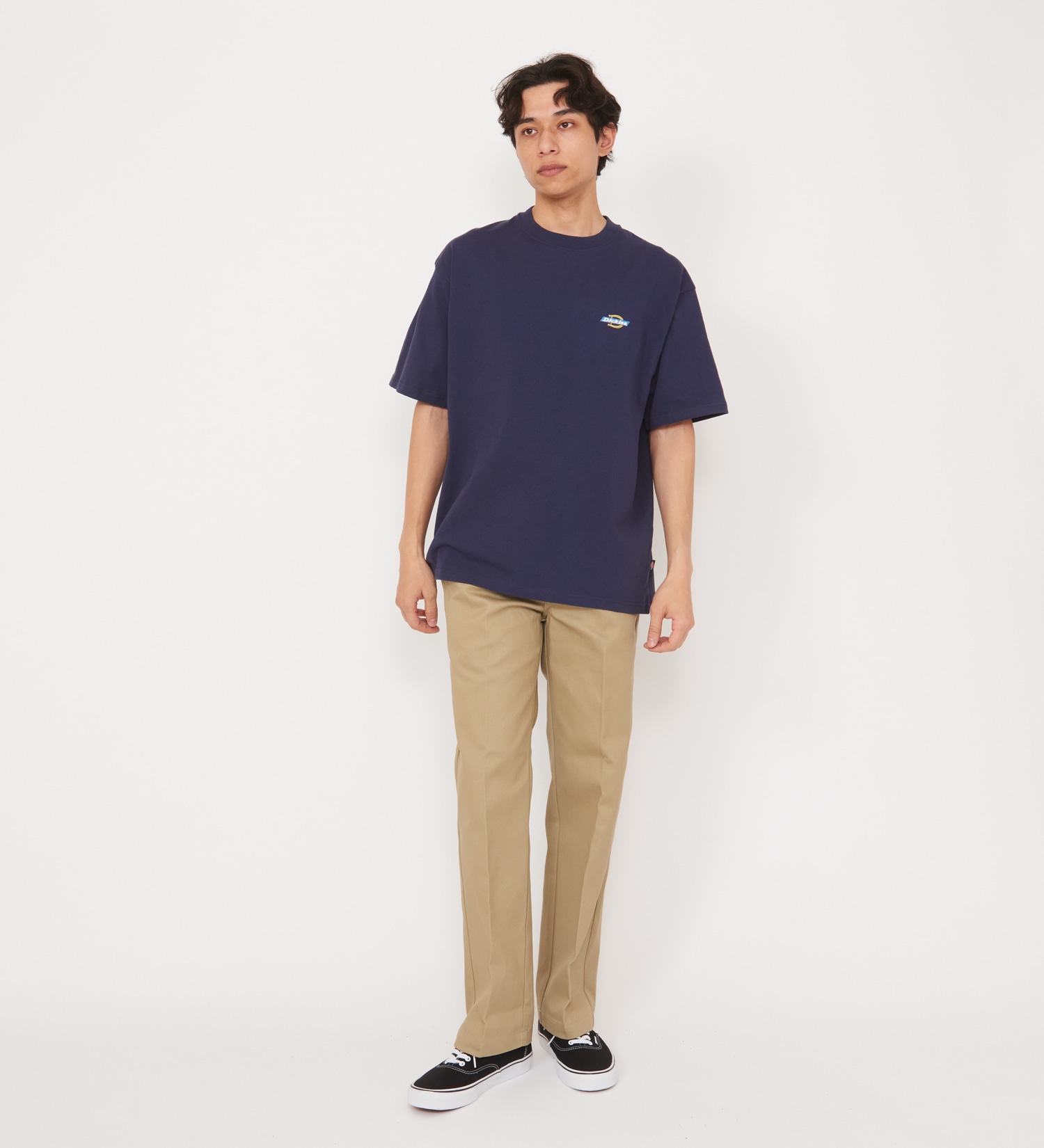 Dickies(ディッキーズ)の【大きいサイズ】ハンドドローイングTシャツ 半袖|トップス/Tシャツ/カットソー/メンズ|ネイビー
