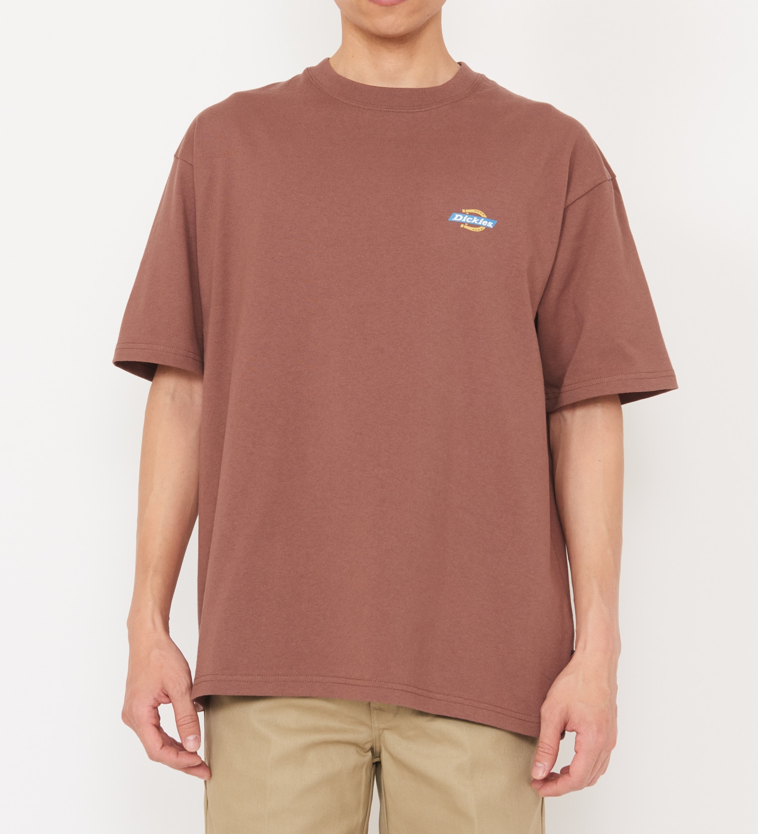 Dickies(ディッキーズ)の【大きいサイズ】ハンドドローイングTシャツ　半袖|トップス/Tシャツ/カットソー/メンズ|ブラウン
