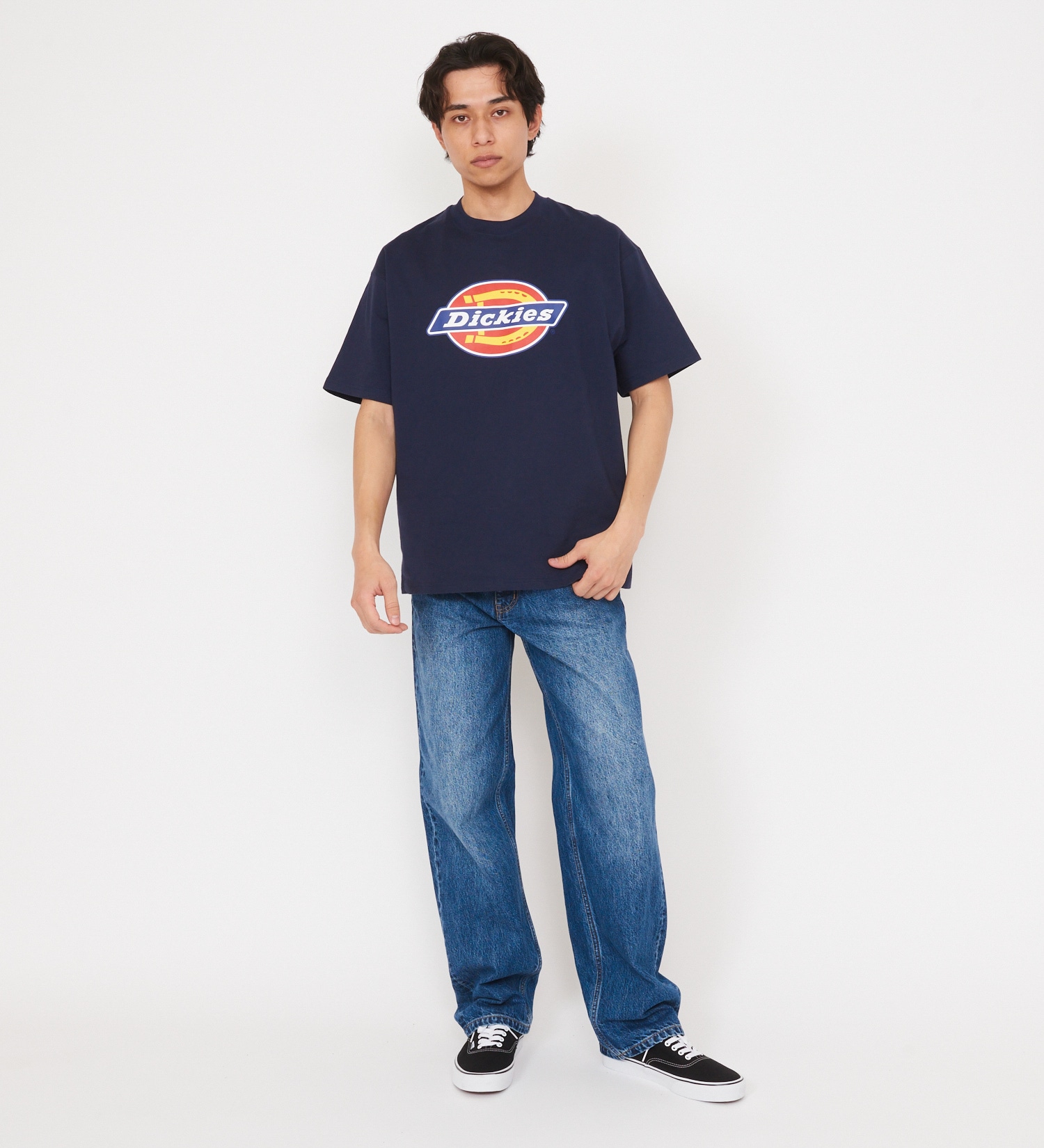Dickies(ディッキーズ)のDickies　フルカラーロゴTシャツ　半袖|トップス/Tシャツ/カットソー/メンズ|ネイビー