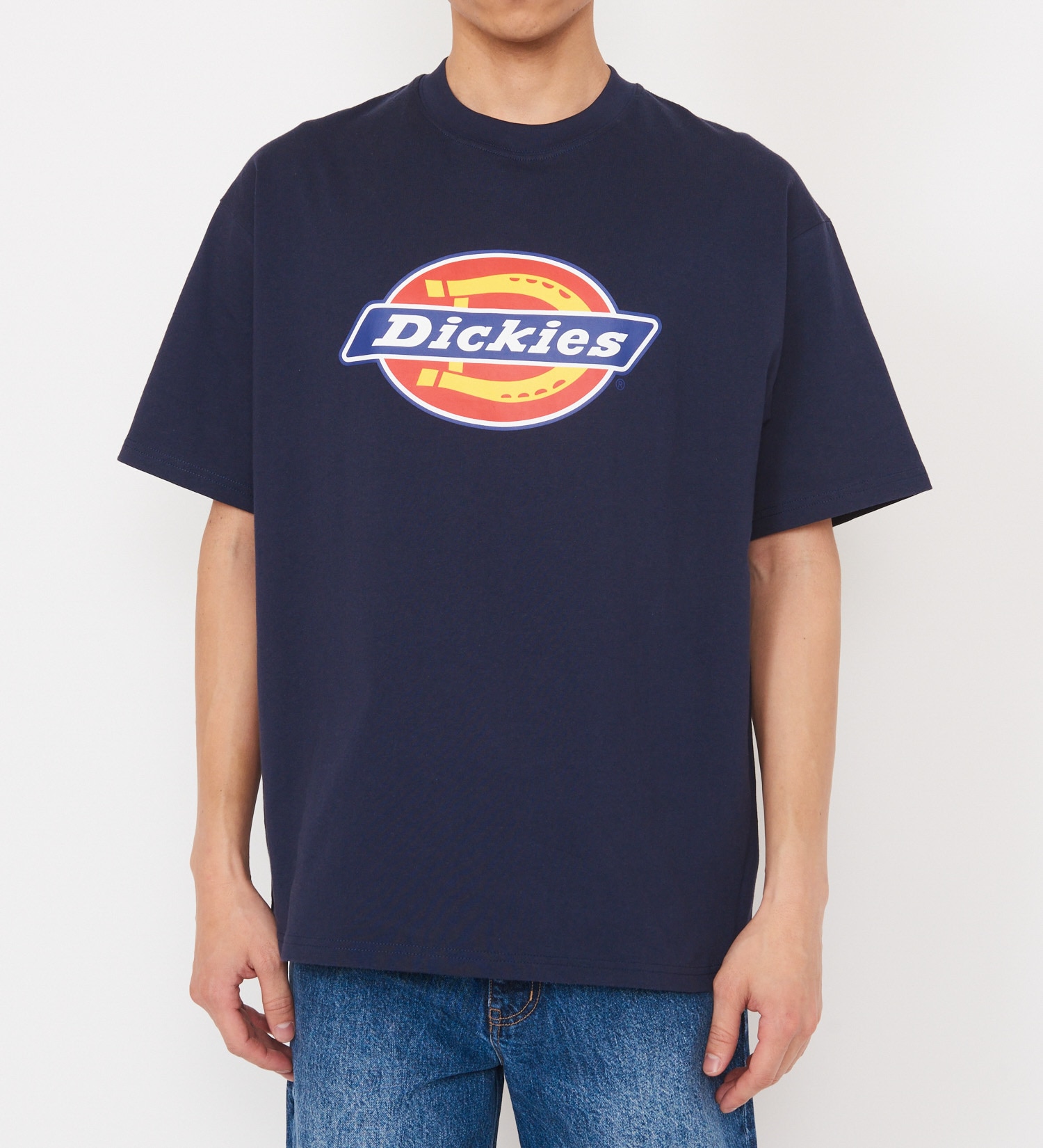 Dickies(ディッキーズ)の【大きいサイズ】Dickies フルカラーロゴTシャツ 半袖|トップス/Tシャツ/カットソー/メンズ|ネイビー