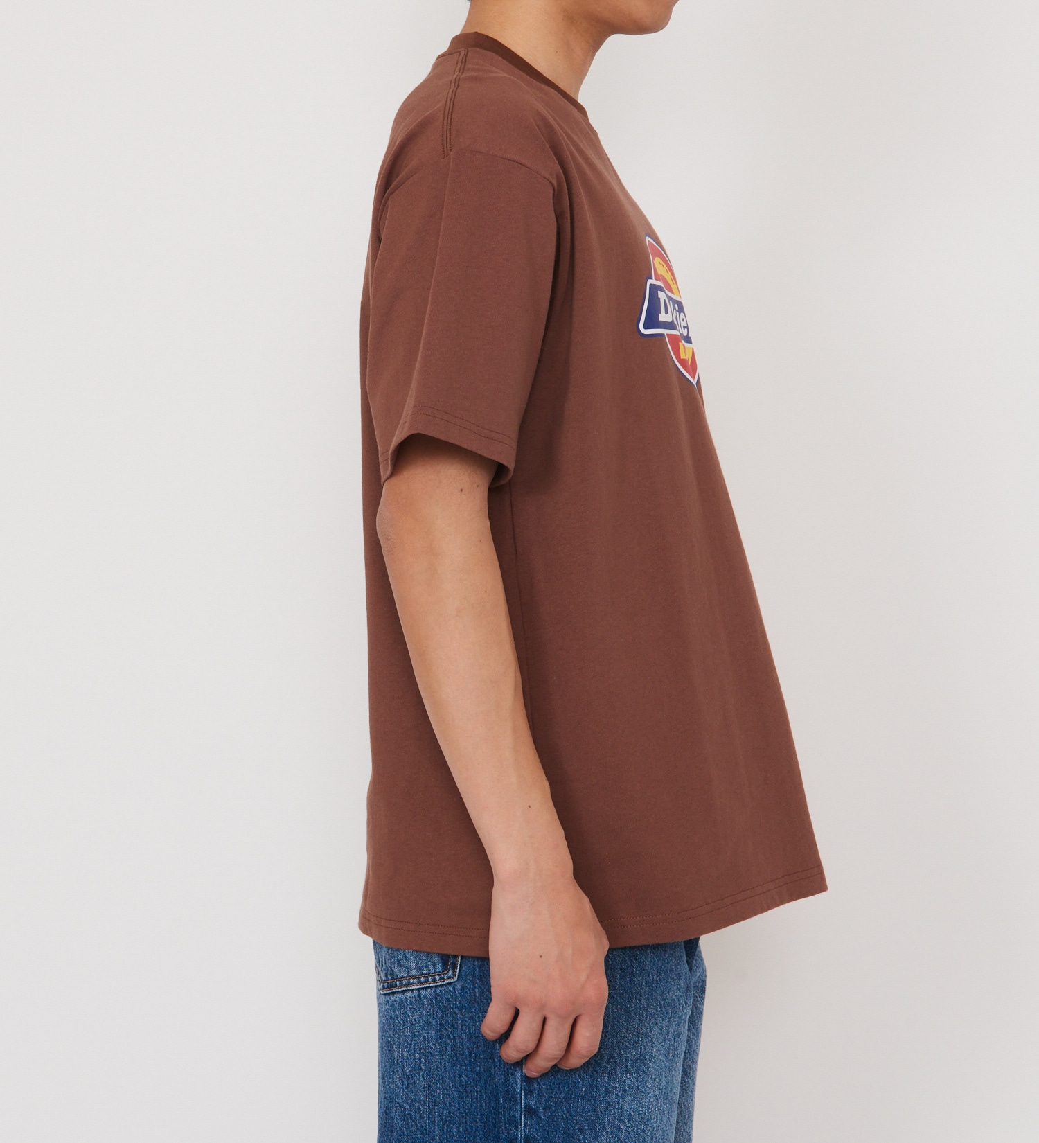 Dickies(ディッキーズ)の【大きいサイズ】Dickies フルカラーロゴTシャツ 半袖|トップス/Tシャツ/カットソー/メンズ|ブラウン