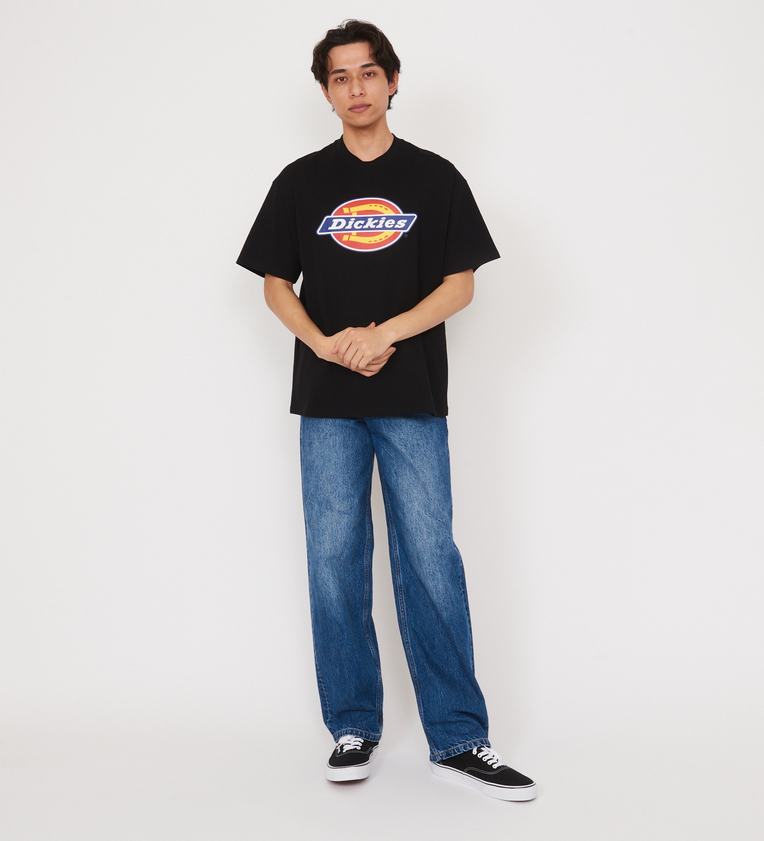 Dickies(ディッキーズ)の【大きいサイズ】Dickies フルカラーロゴTシャツ 半袖|トップス/Tシャツ/カットソー/メンズ|ブラック
