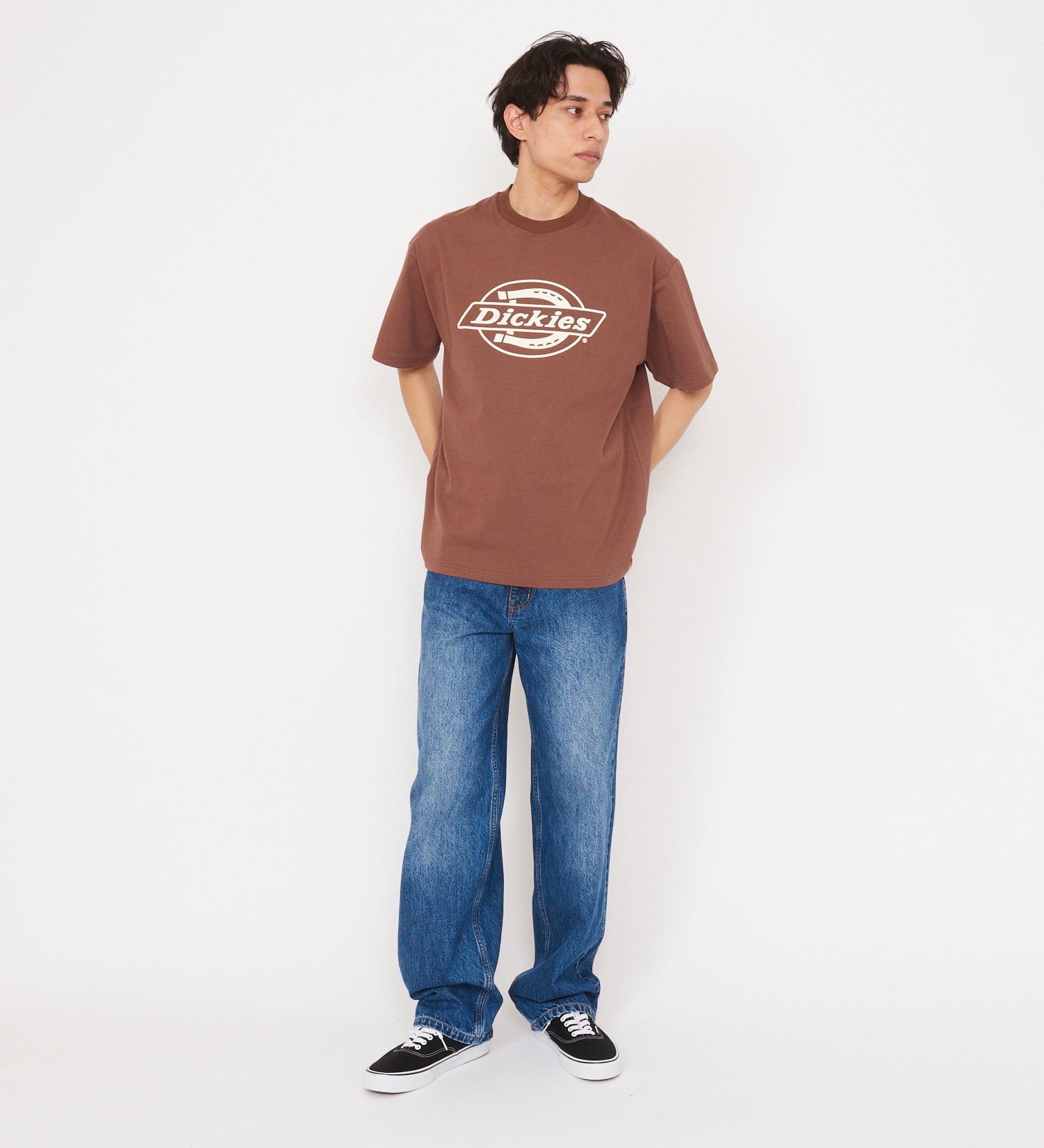 Dickies(ディッキーズ)のDickies　モノトーンロゴTシャツ　半袖|トップス/Tシャツ/カットソー/メンズ|ブラウン