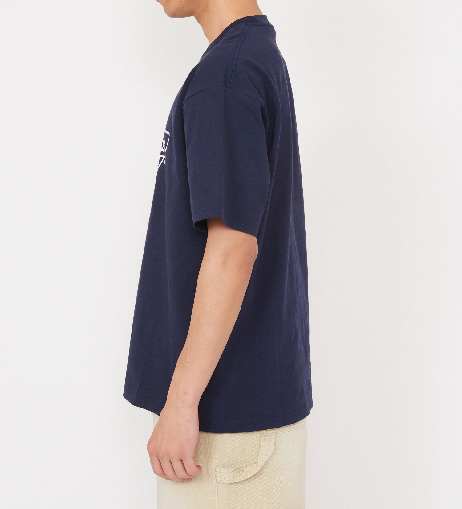 Dickies(ディッキーズ)の【大きいサイズ】Dickies モノトーンロゴTシャツ 半袖|トップス/Tシャツ/カットソー/メンズ|ネイビー