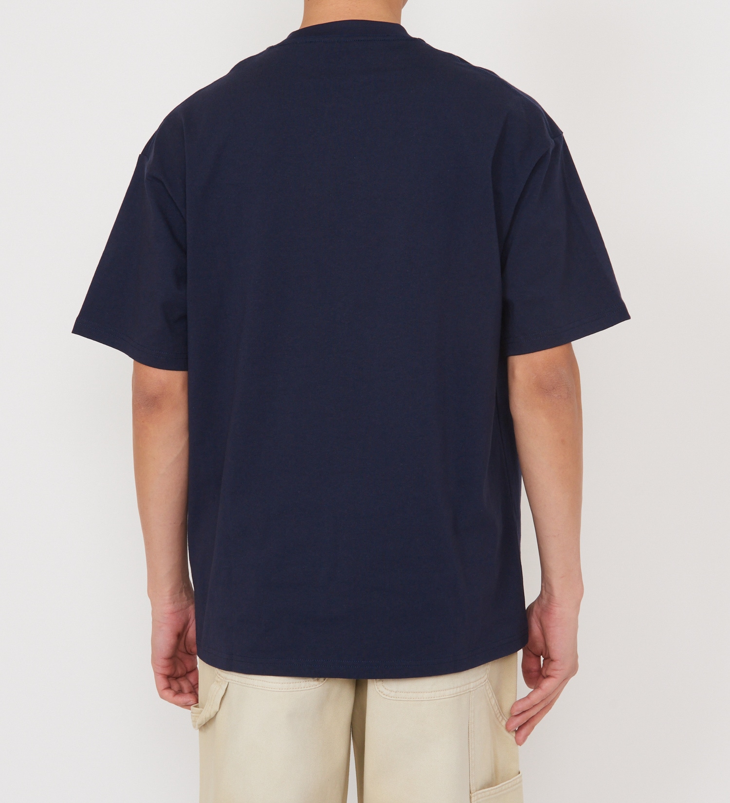 Dickies(ディッキーズ)の【大きいサイズ】Dickies モノトーンロゴTシャツ 半袖|トップス/Tシャツ/カットソー/メンズ|ネイビー