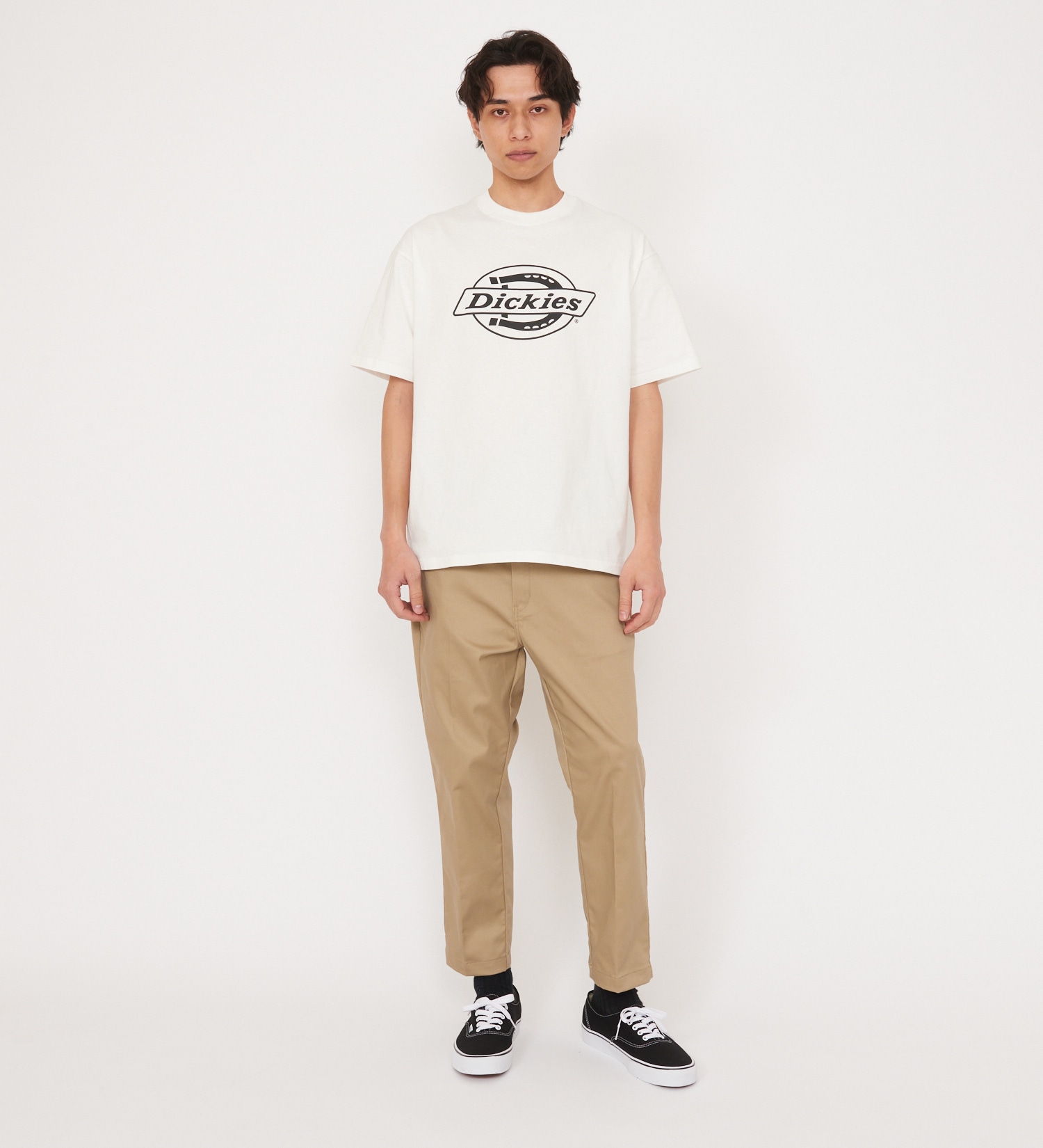 Dickies(ディッキーズ)の【大きいサイズ】Dickies　モノトーンロゴTシャツ　半袖|トップス/Tシャツ/カットソー/メンズ|ホワイト