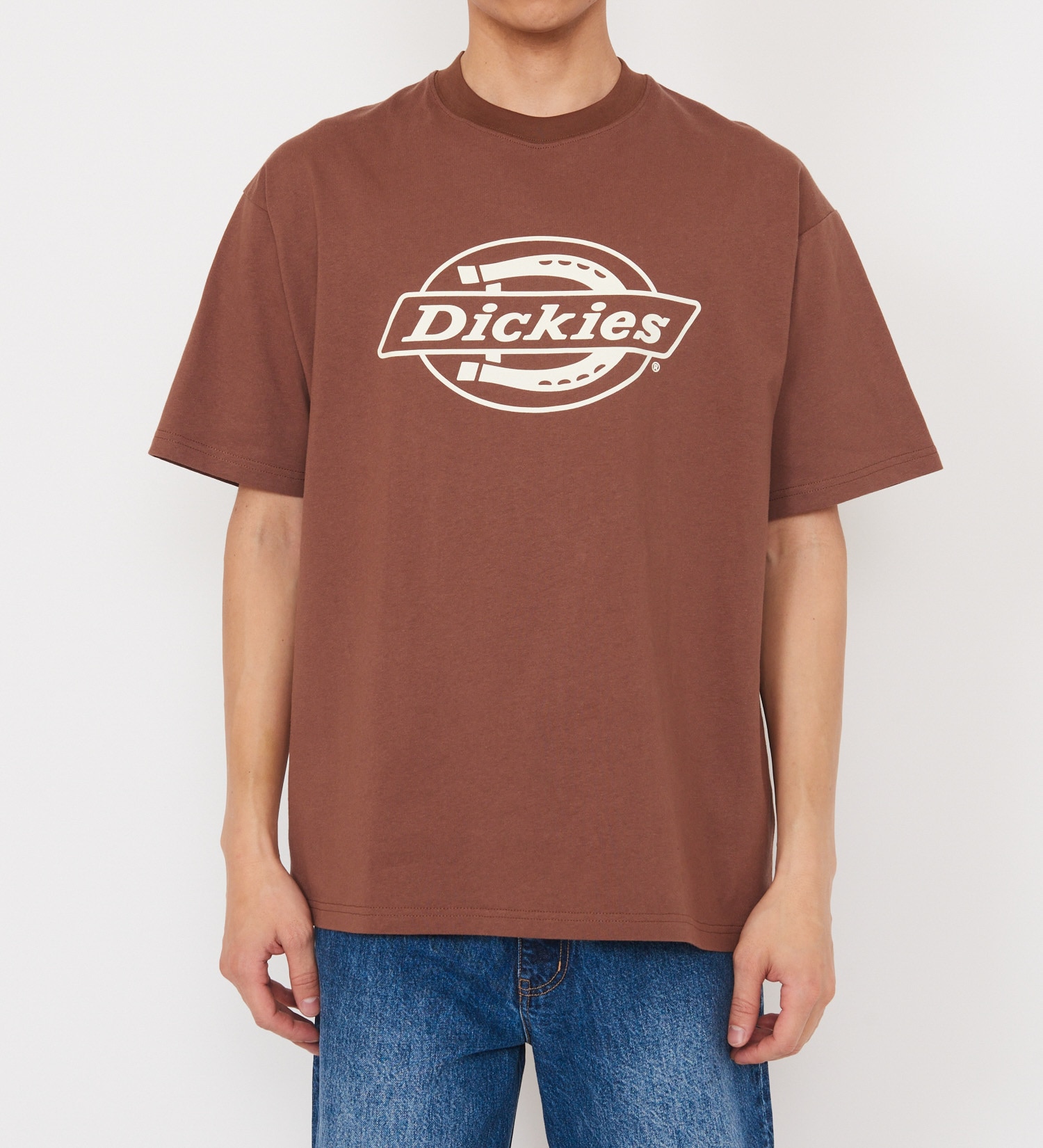 Dickies(ディッキーズ)の【大きいサイズ】Dickies モノトーンロゴTシャツ 半袖|トップス/Tシャツ/カットソー/メンズ|ブラウン