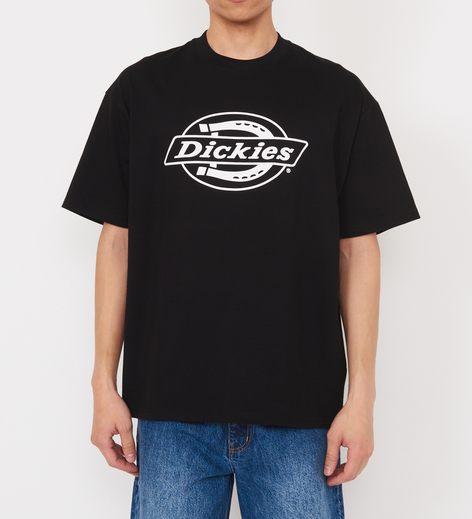 Dickies(ディッキーズ)の【大きいサイズ】Dickies モノトーンロゴTシャツ 半袖|トップス/Tシャツ/カットソー/メンズ|ブラック