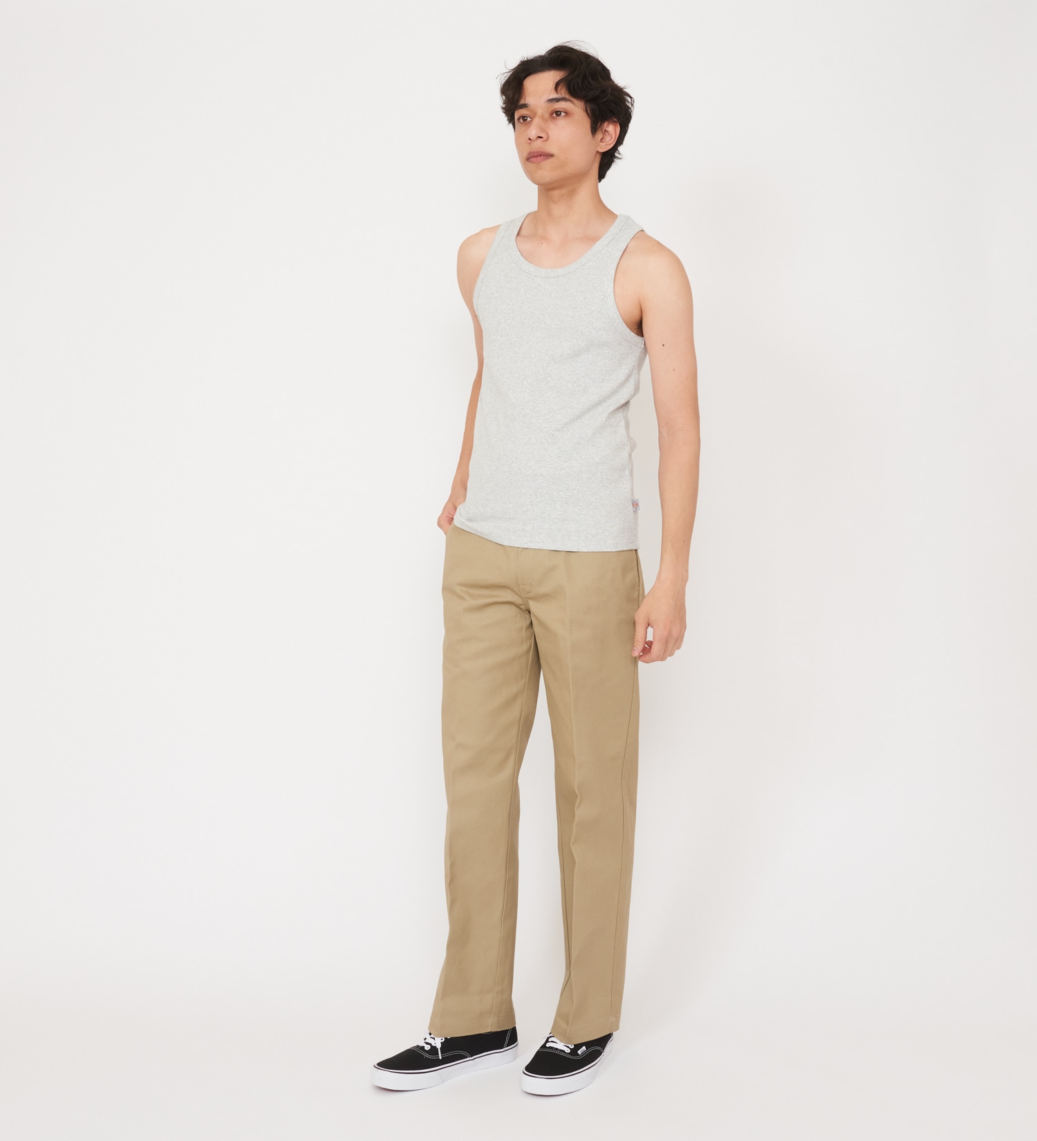 Dickies(ディッキーズ)のリブタンクトップ|トップス/タンクトップ/メンズ|ヘザ－グレー