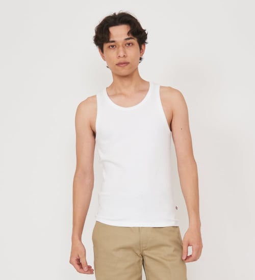 Dickies(ディッキーズ)のリブタンクトップ|トップス/タンクトップ/メンズ|ホワイト