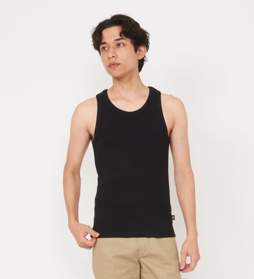 Dickies(ディッキーズ)のリブタンクトップ|トップス/タンクトップ/メンズ|ブラック