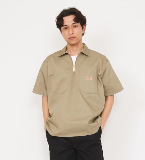 【Dickies x GORO NAKATSUGAWA】ハーフジップシャツ 半袖
