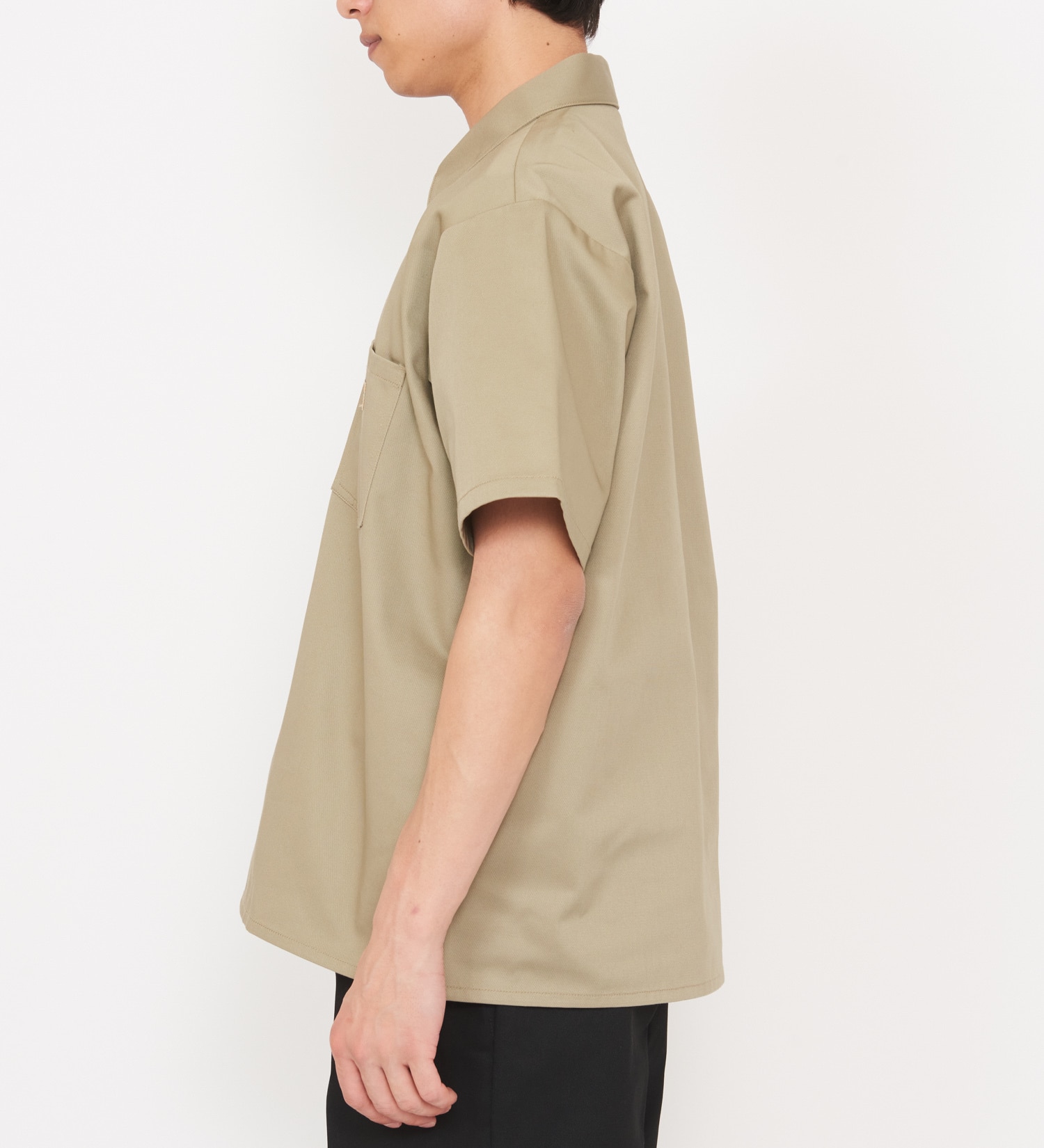Dickies(ディッキーズ)の【ポイントアップ対象】【Dickies x GORO NAKATSUGAWA】ハーフジップシャツ 半袖|トップス/シャツ/ブラウス/メンズ|カーキ