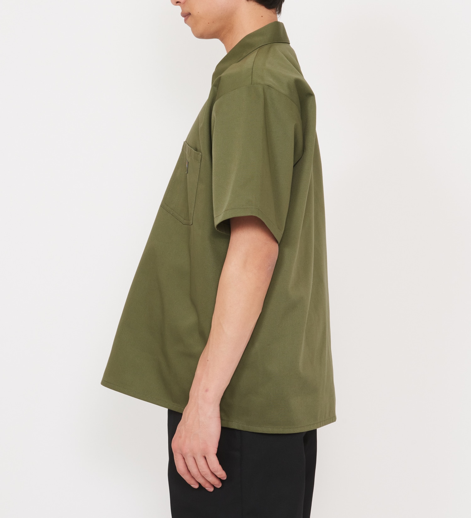 Dickies(ディッキーズ)の【ポイントアップ対象】【Dickies x GORO NAKATSUGAWA】ハーフジップシャツ 半袖|トップス/シャツ/ブラウス/メンズ|オリーブ