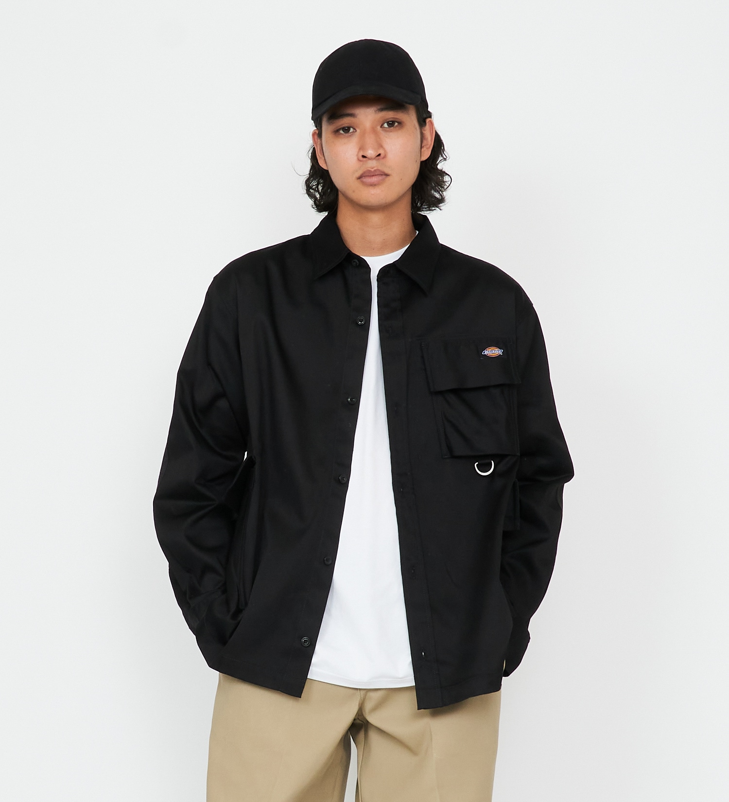 Dickies(ディッキーズ)の【試着対象】G.W.C 長袖オーバーサイズシャツ|ジャケット/アウター/その他アウター/メンズ|ブラック