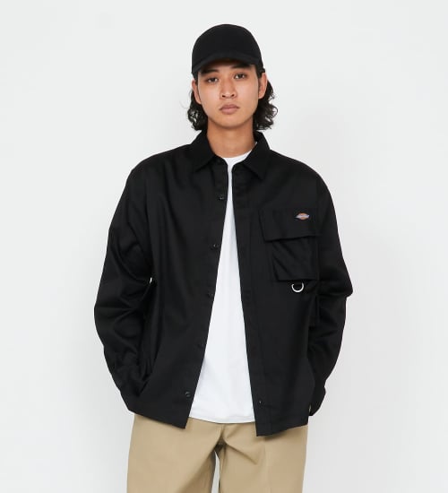 Dickies(ディッキーズ)の【試着対象】G.W.C 長袖オーバーサイズシャツ|ジャケット/アウター/その他アウター/メンズ|ブラック