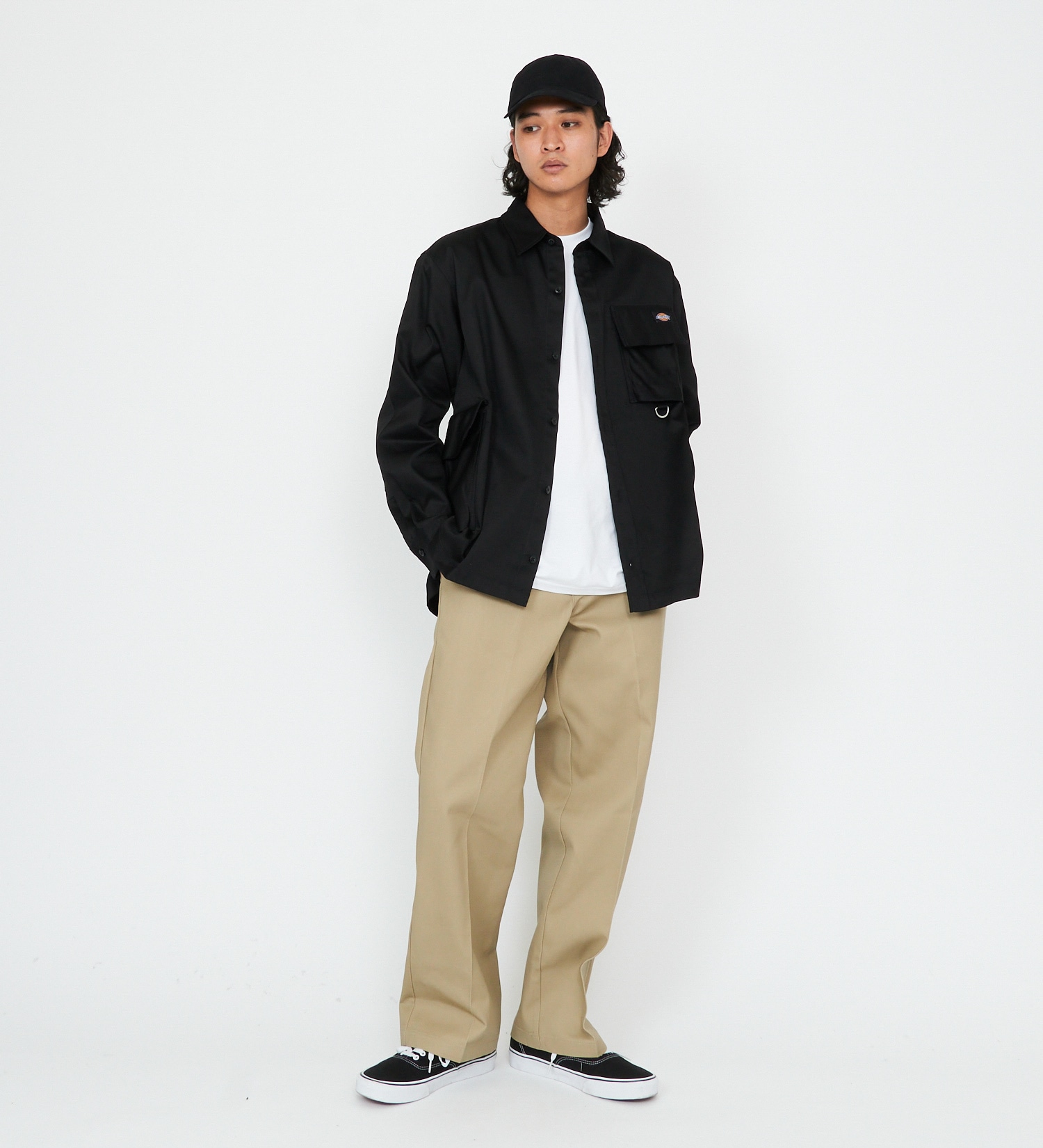 Dickies(ディッキーズ)の【試着対象】G.W.C 長袖オーバーサイズシャツ|ジャケット/アウター/その他アウター/メンズ|ブラック