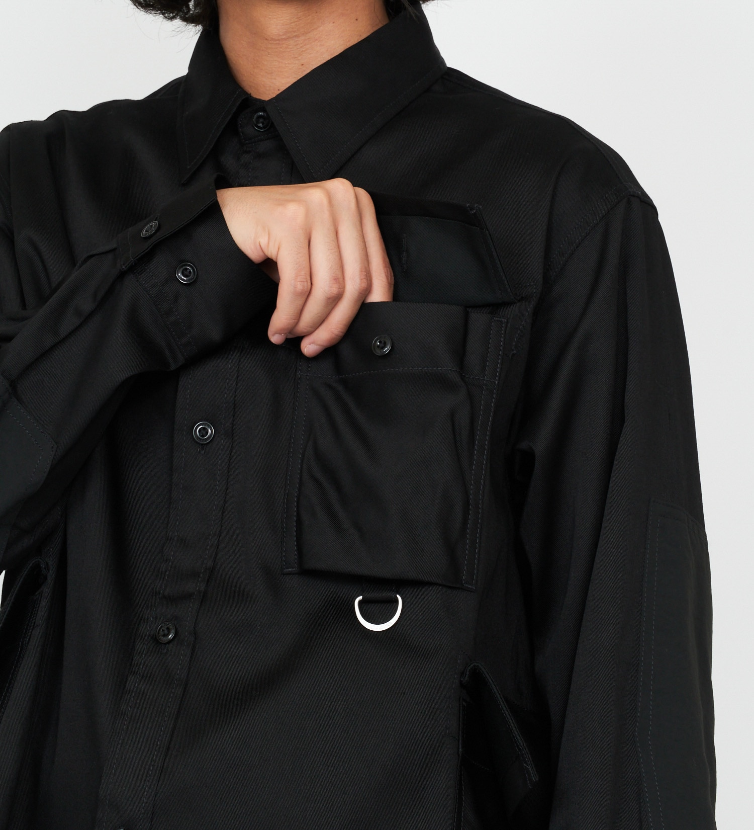 Dickies(ディッキーズ)の【試着対象】G.W.C 長袖オーバーサイズシャツ|ジャケット/アウター/その他アウター/メンズ|ブラック