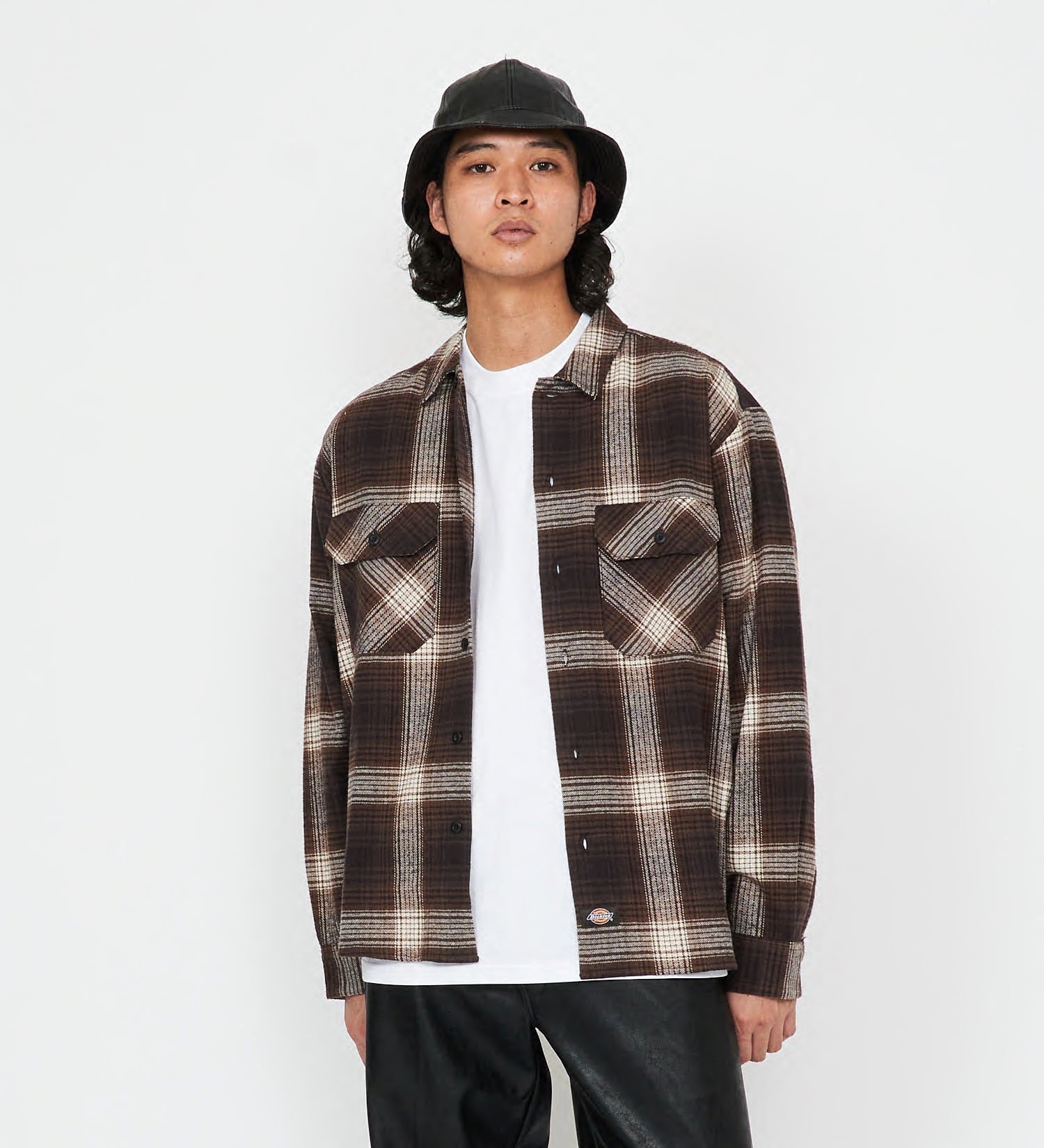 Dickies(ディッキーズ)のチェックフランネルシャツ|トップス/シャツ/ブラウス/メンズ|ブラウン系その他