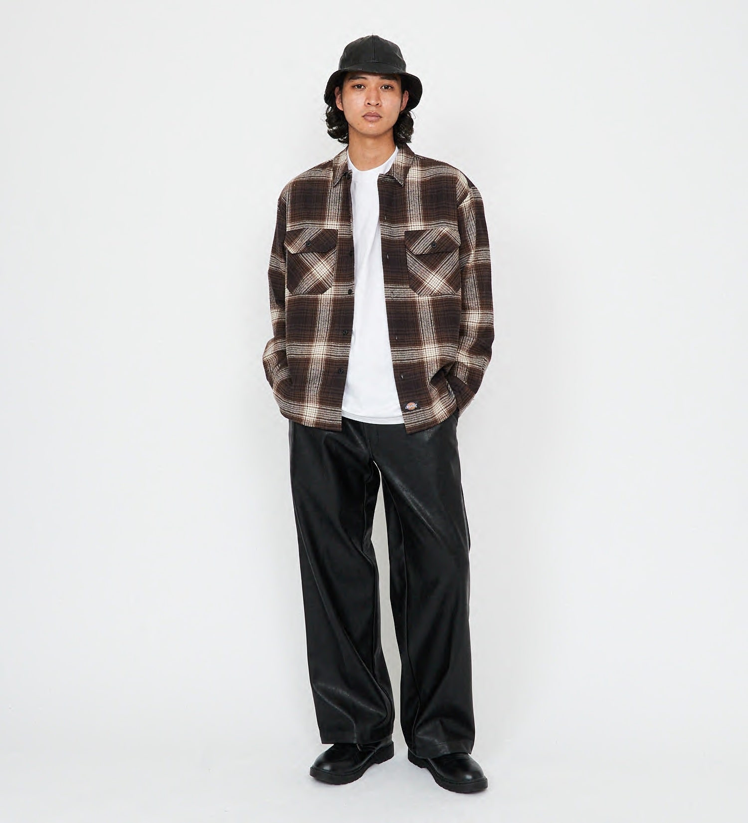 Dickies(ディッキーズ)のチェックフランネルシャツ|トップス/シャツ/ブラウス/メンズ|ブラウン系その他