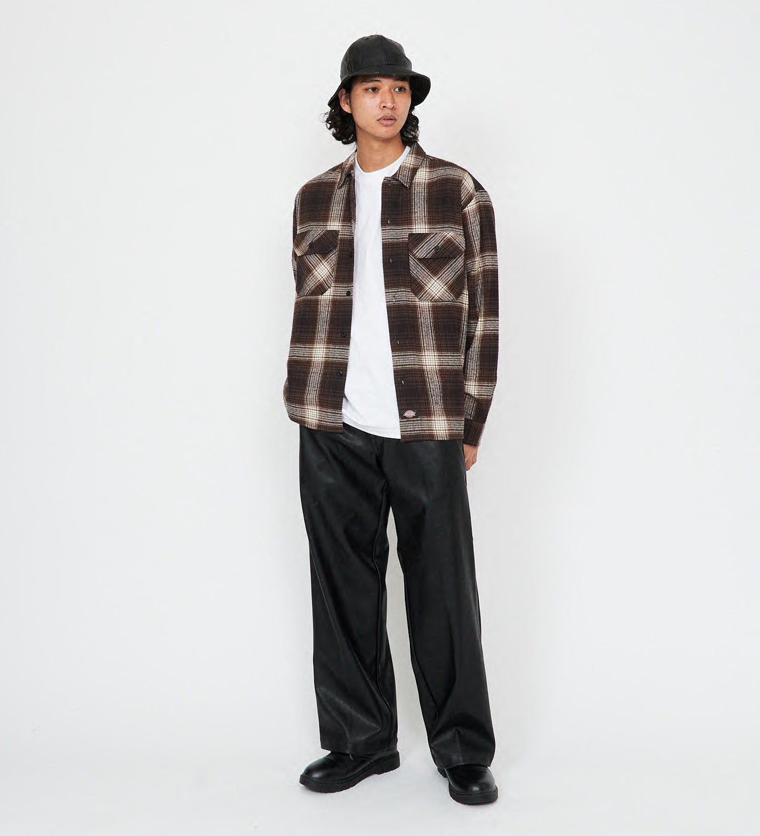 Dickies(ディッキーズ)のチェックフランネルシャツ|トップス/シャツ/ブラウス/メンズ|ブラウン系その他