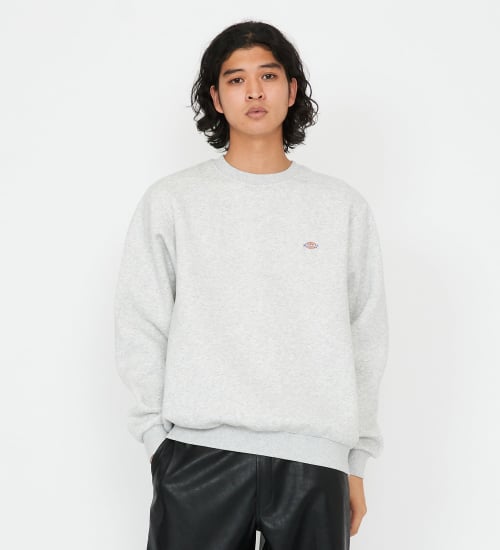 Dickies(ディッキーズ)の刺繍ロゴクルーネックスウェット|トップス/スウェット/メンズ|ヘザ－グレー
