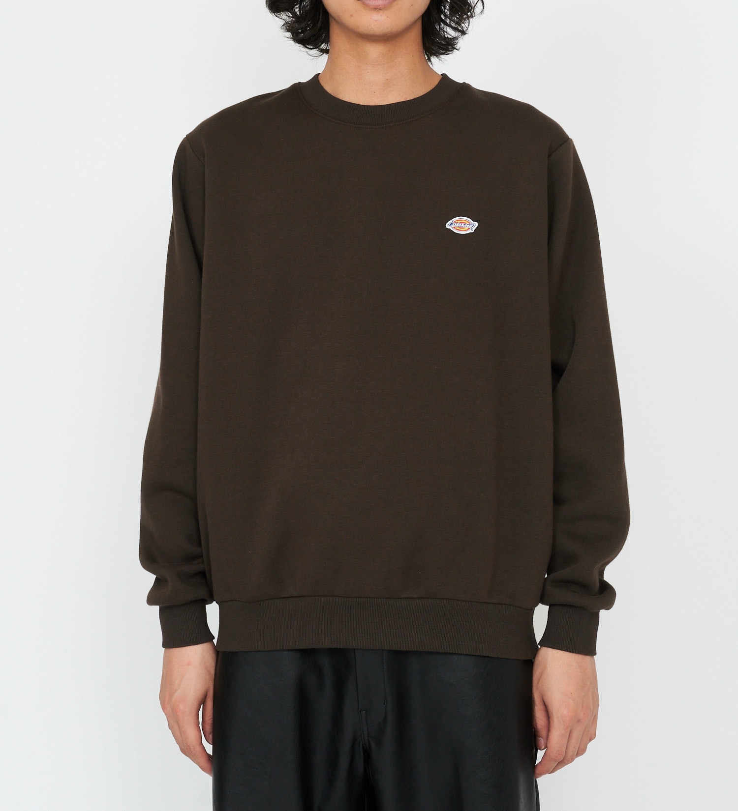 Dickies(ディッキーズ)の刺繍ロゴクルーネックスウェット|トップス/スウェット/メンズ|ダークブラウン